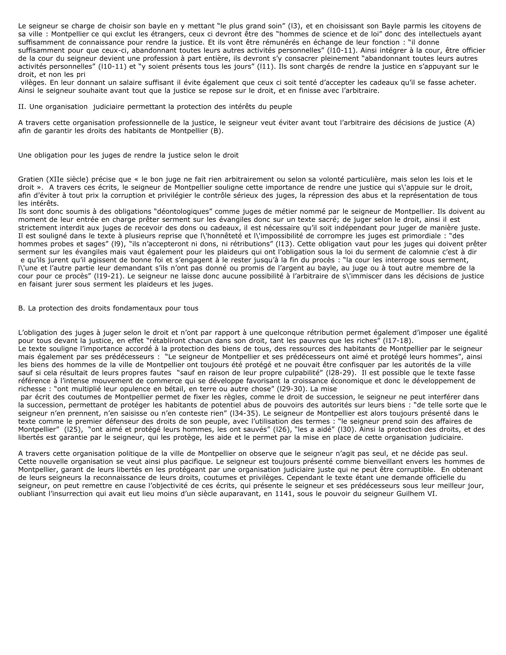 Prévisualisation du document Commentaire de la Grande Charte de Montpellier de 1204 (droit)