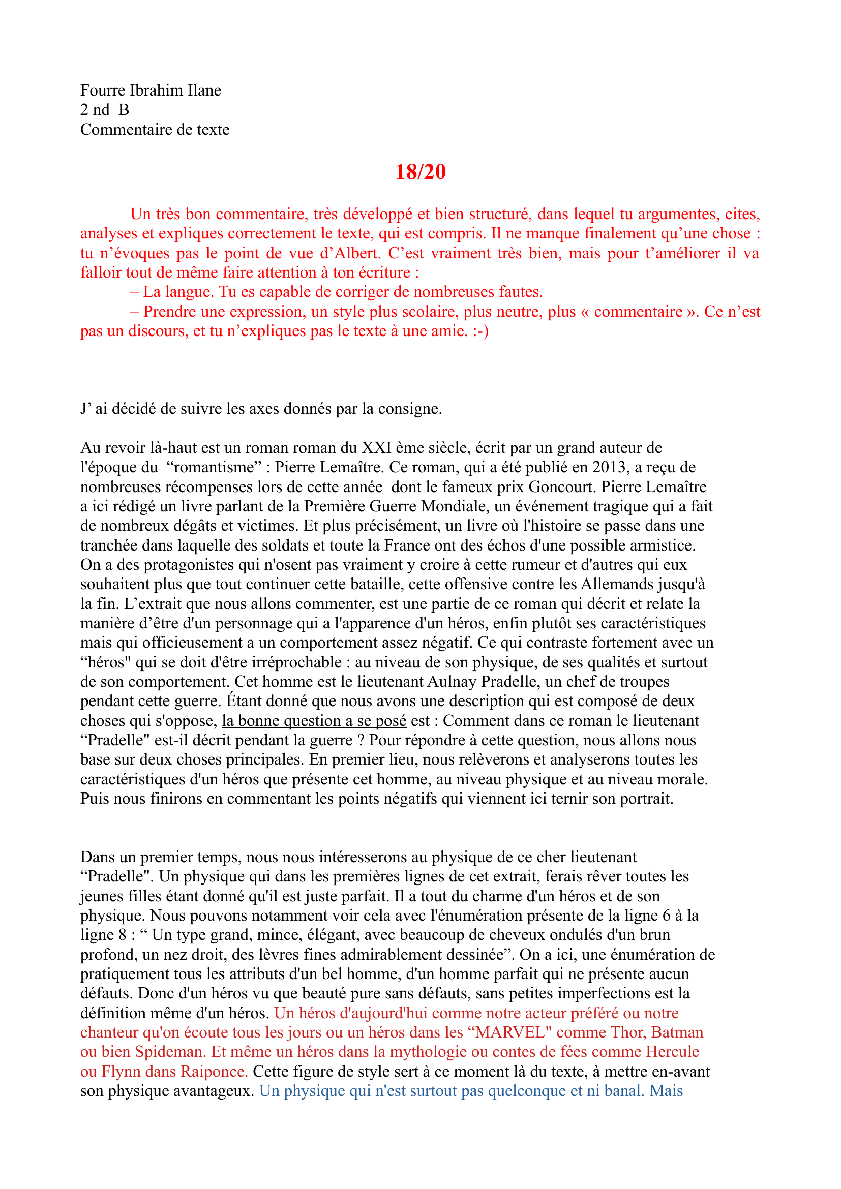 Prévisualisation du document Commentaire de l'extrait de la description du lieutenant Pradelle dans Au revoir là haut