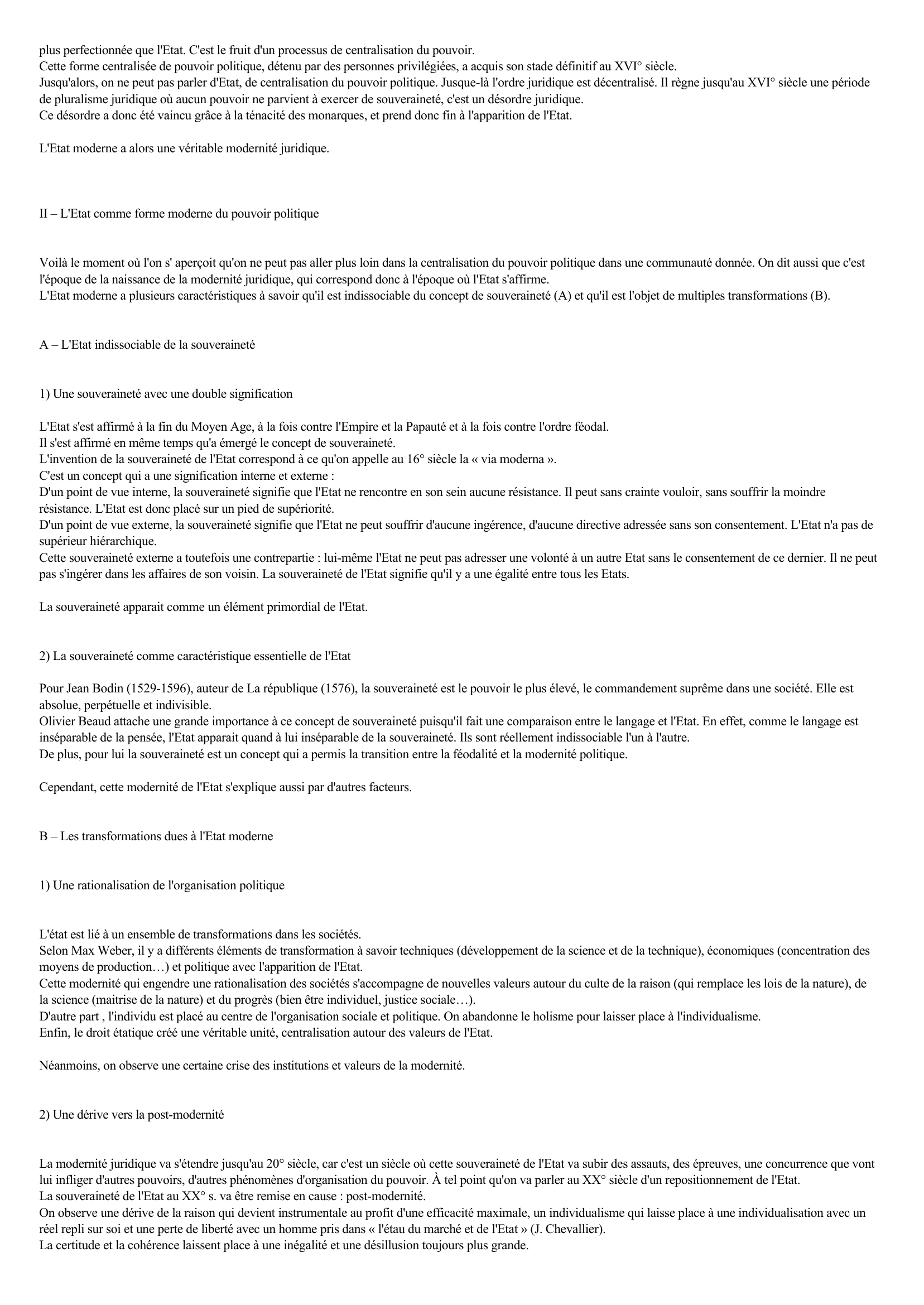 Prévisualisation du document COMMENTAIRE DE L'EXTRAIT DE LA PUISSANCE DE L'ETAT D' OLIVIER BEAUD