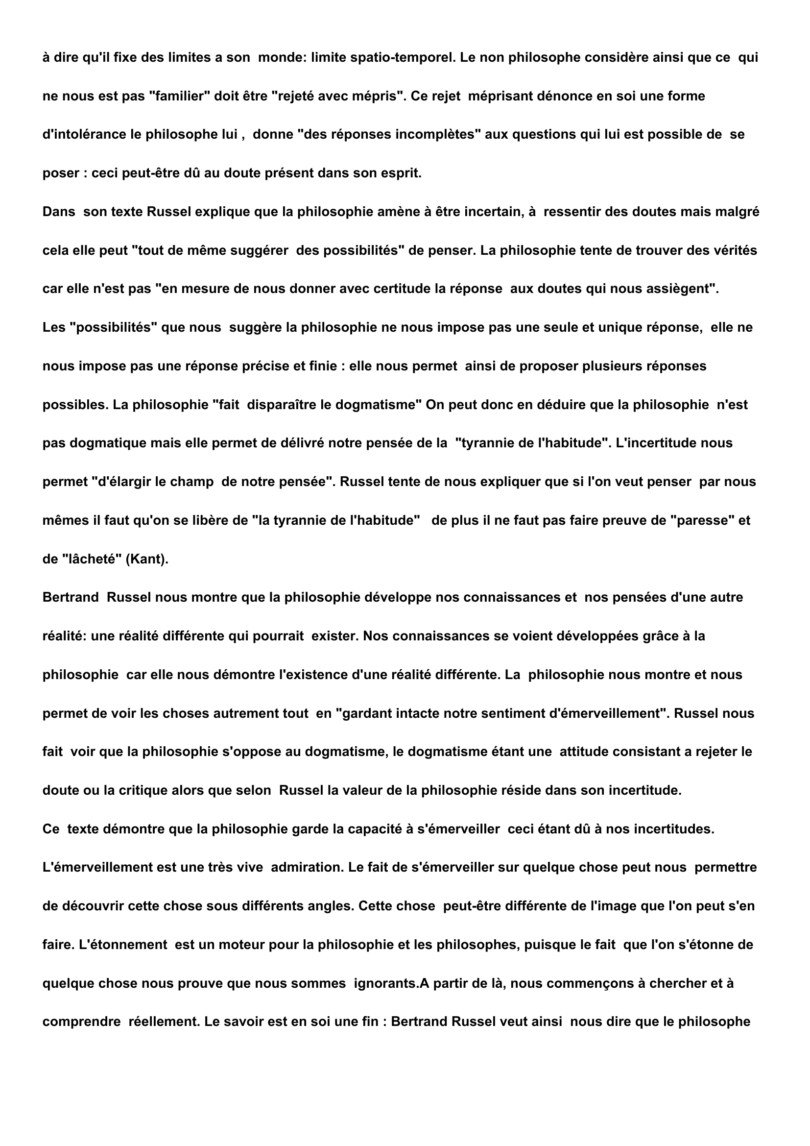 Prévisualisation du document Commentaire de texte: Bertrand Russel,Problèmes de Philosophie