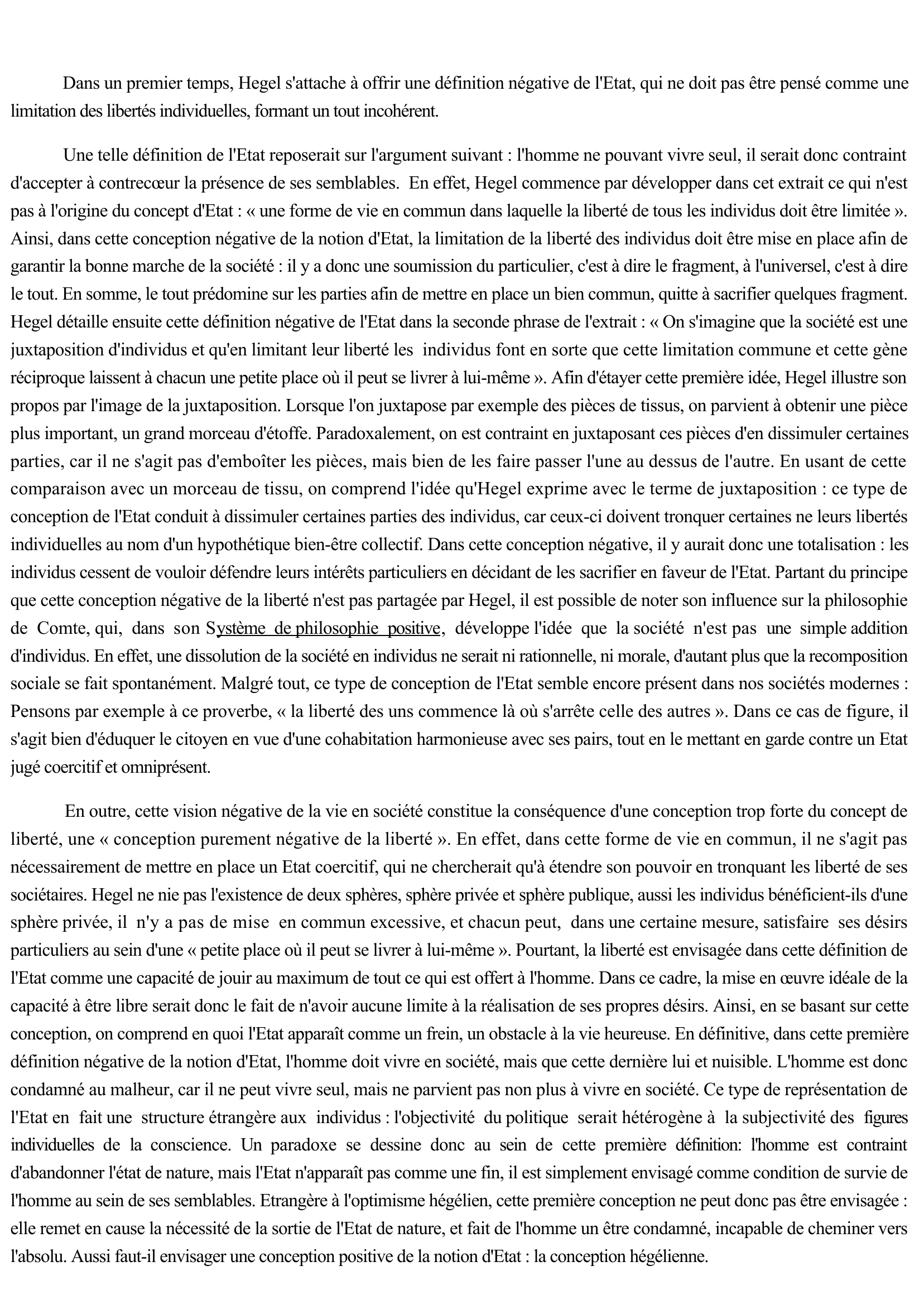 Prévisualisation du document Commentaire de texte : Hegel – La raison dans l'Histoire