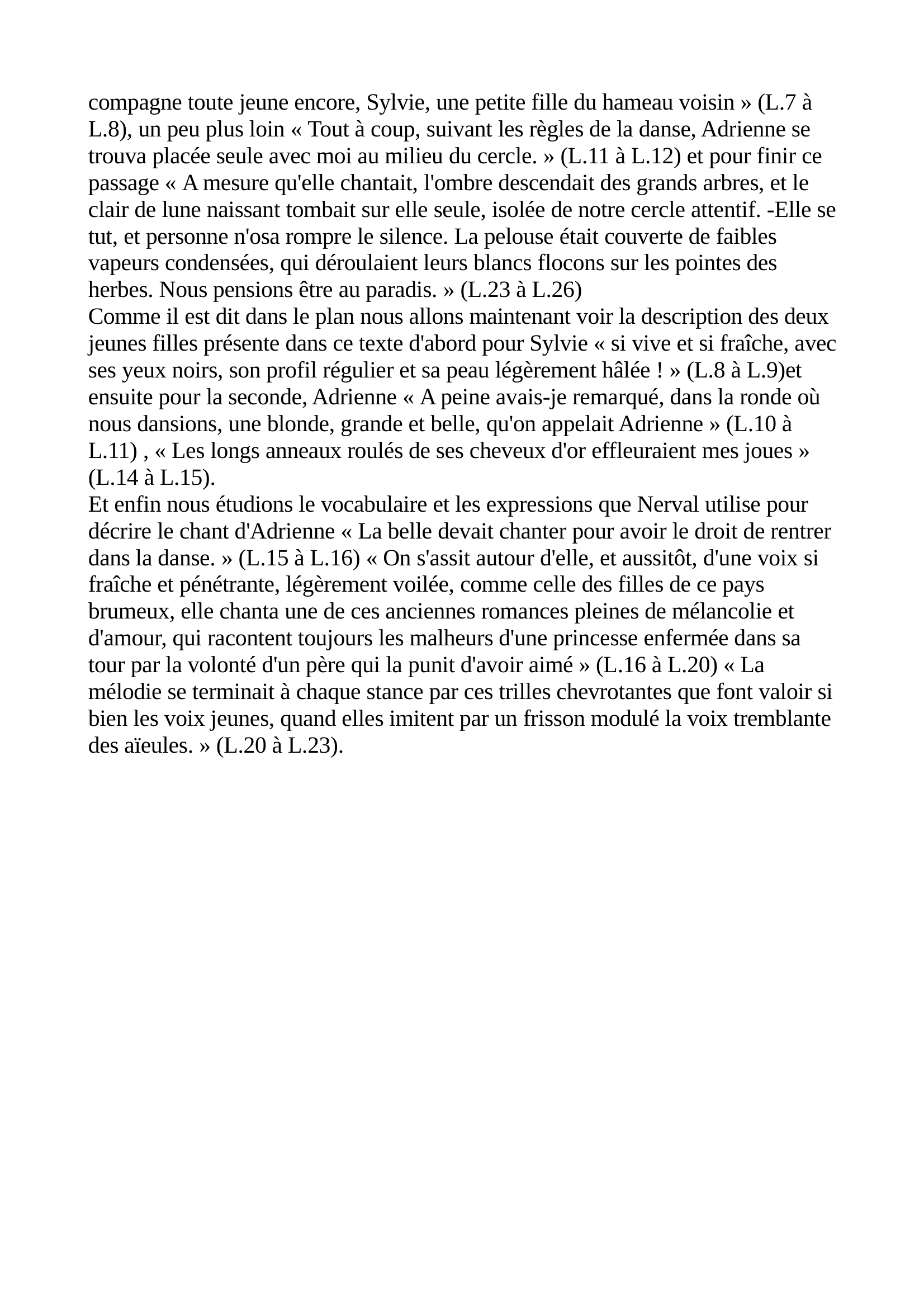 Prévisualisation du document Commentaire de texte: « Les filles du feu, Sylvie » écrit par Gérard de Nerval