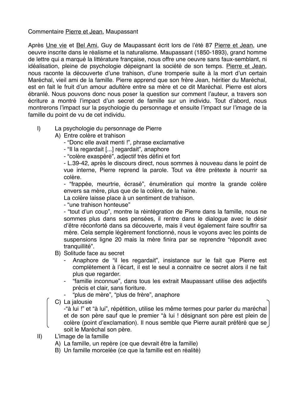 Prévisualisation du document Commentaire de texte Pierre et Jean
