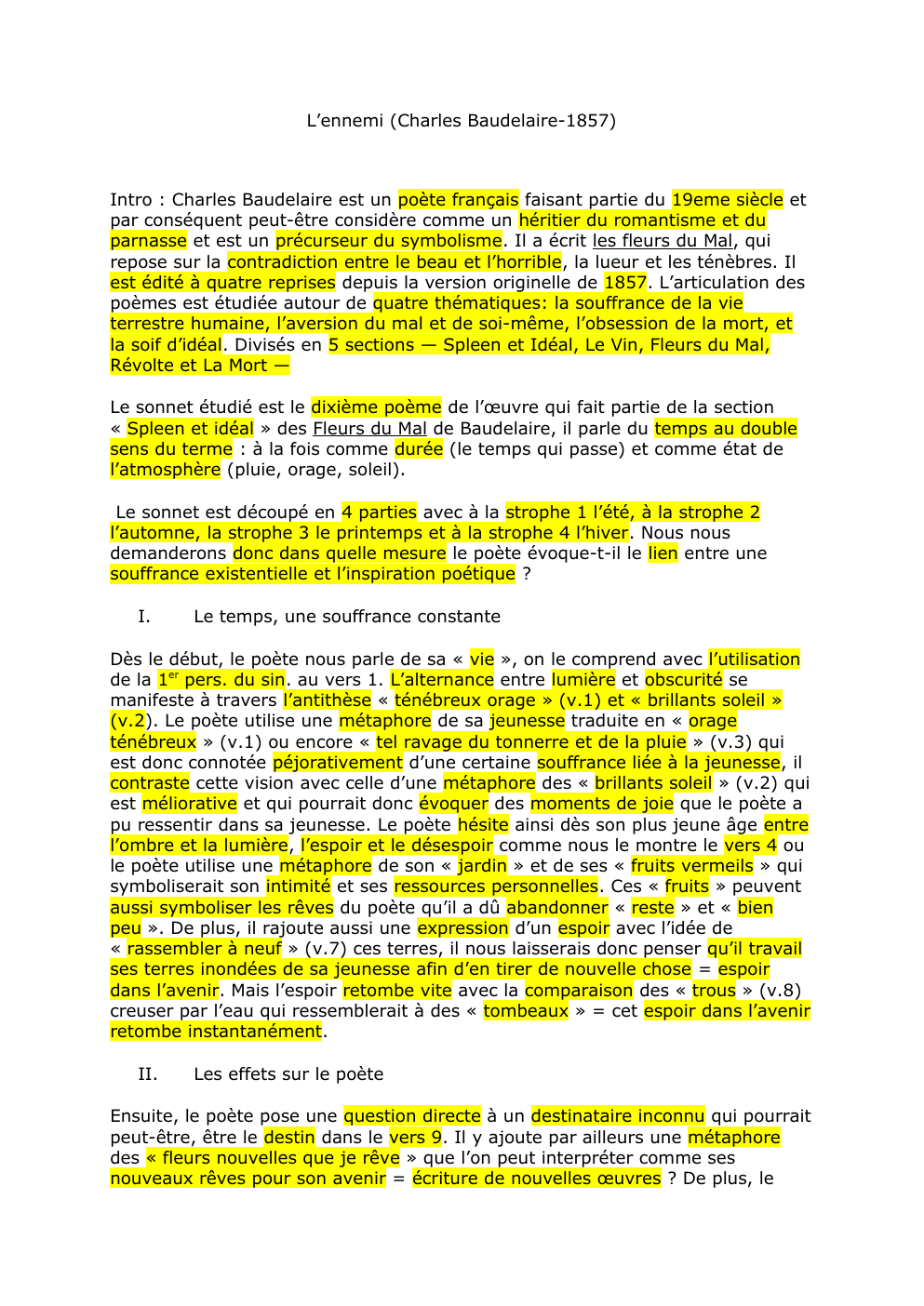 Prévisualisation du document commentaire de texte sur L’ennemi (Charles Baudelaire-1857)
