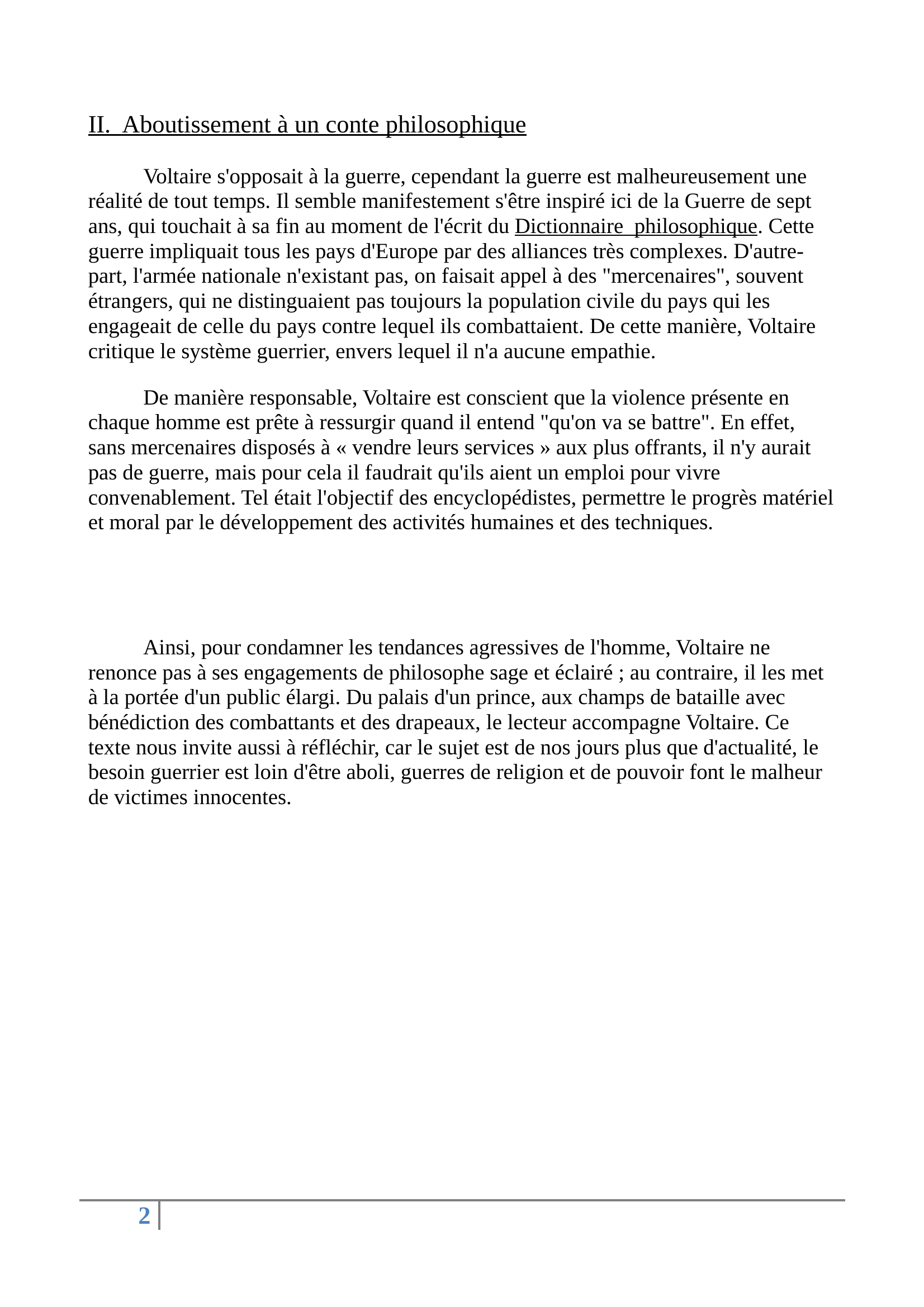 Prévisualisation du document Commentaire de Voltaire "Guerre"