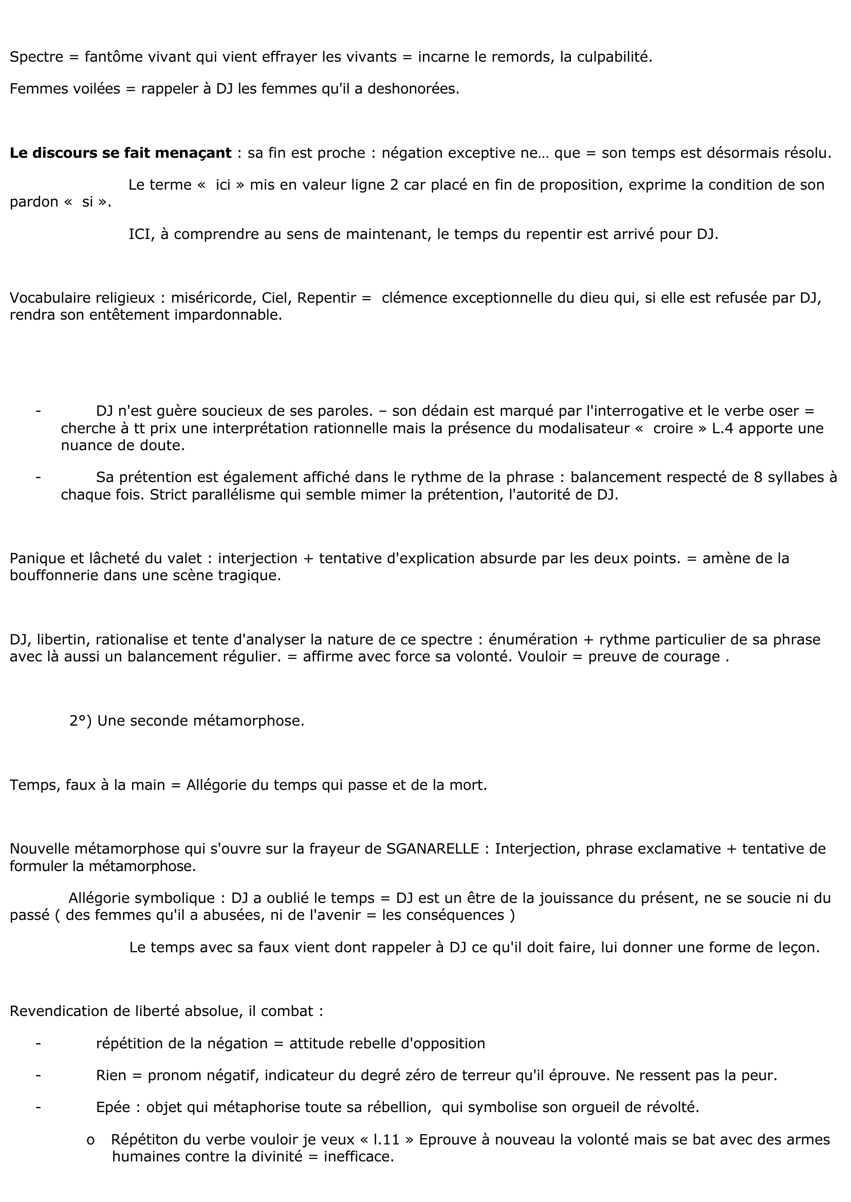 Prévisualisation du document Commentaire Dom Juan de Molière, acte V, scènes 5 et 6