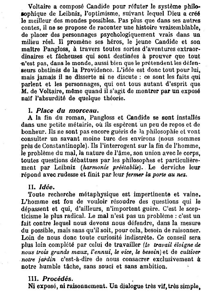 Prévisualisation du document Commentaire du chapitre 30 de Candide de Voltaire