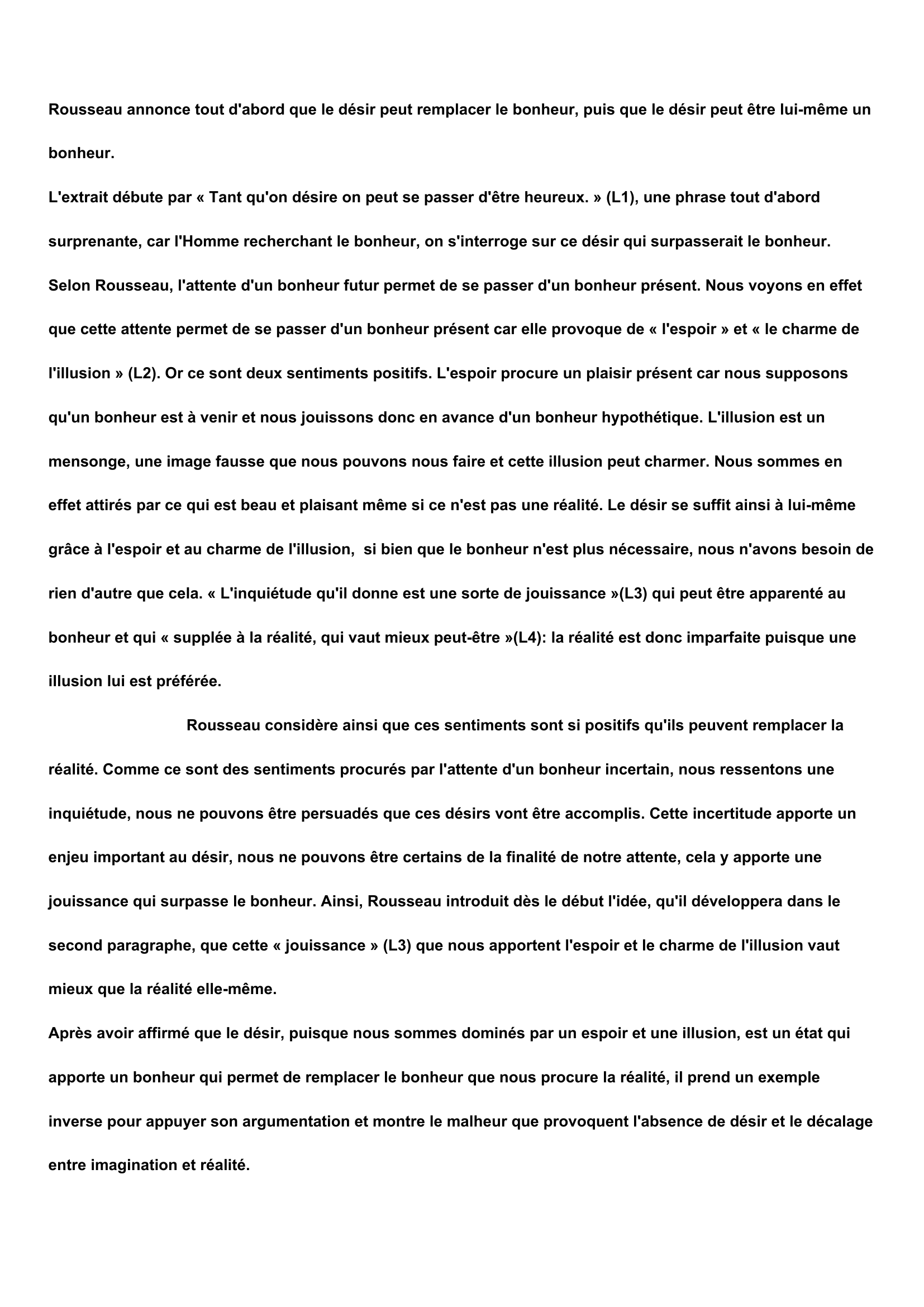 Prévisualisation du document Commentaire du texte de Rousseau : Julie ou la Nouvelle Héloïse, Lettre VIII