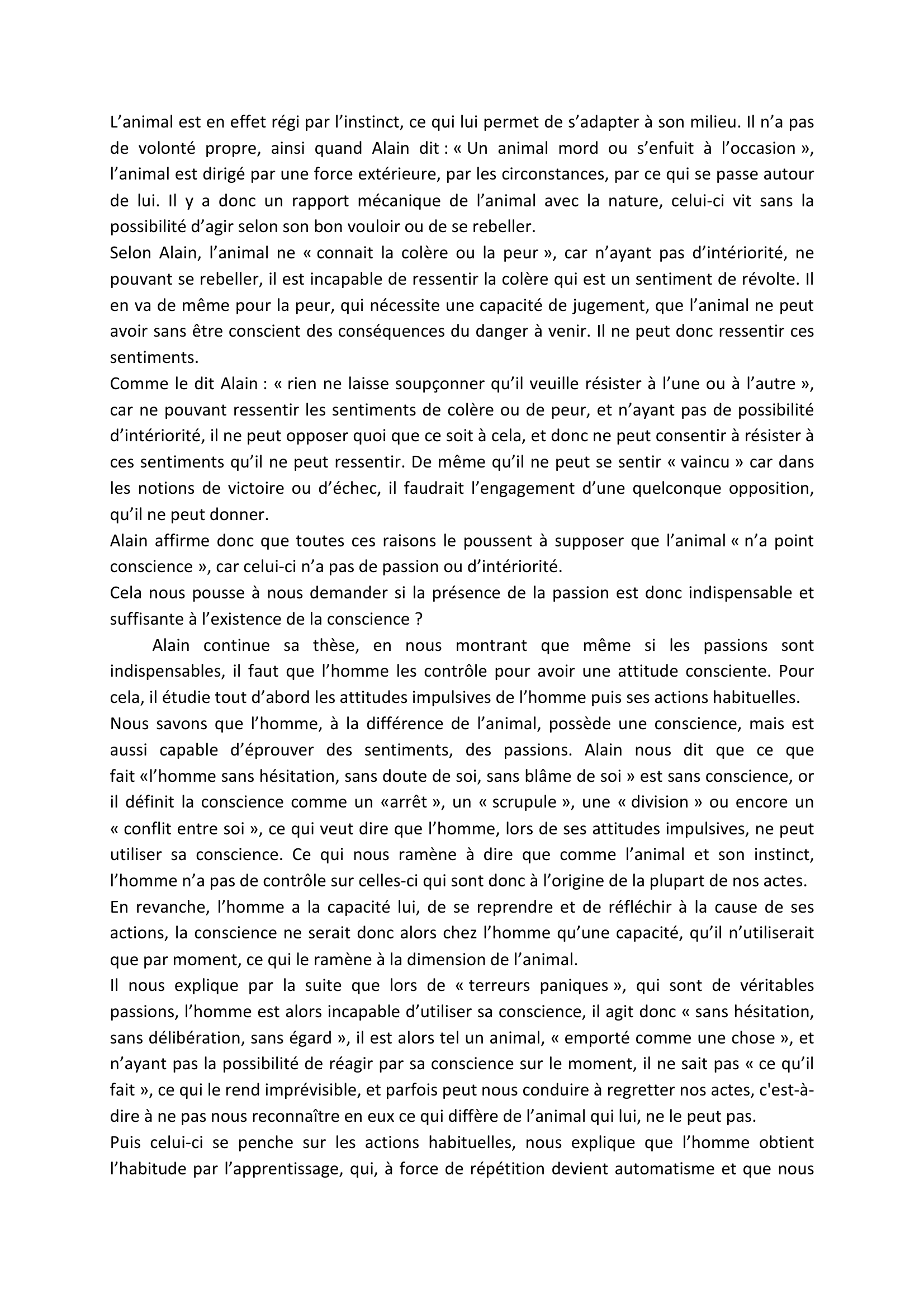 Prévisualisation du document Commentaire du texte d'Emile CHARTIER, dit Alain, extrait de « Bibliothèque de la Pléiade »,t.II, p. 624 : philosophie