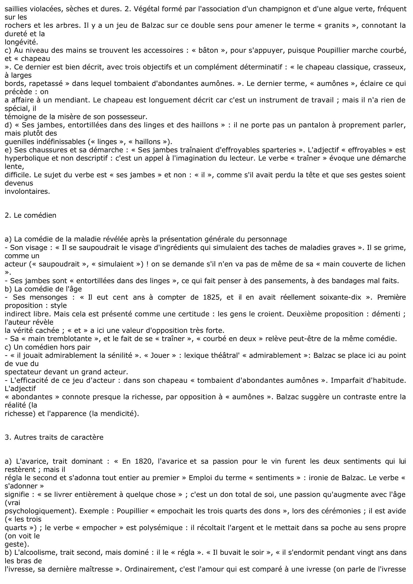 Prévisualisation du document Commentaire Honoré De Balzac, Les Petits Bourgeois