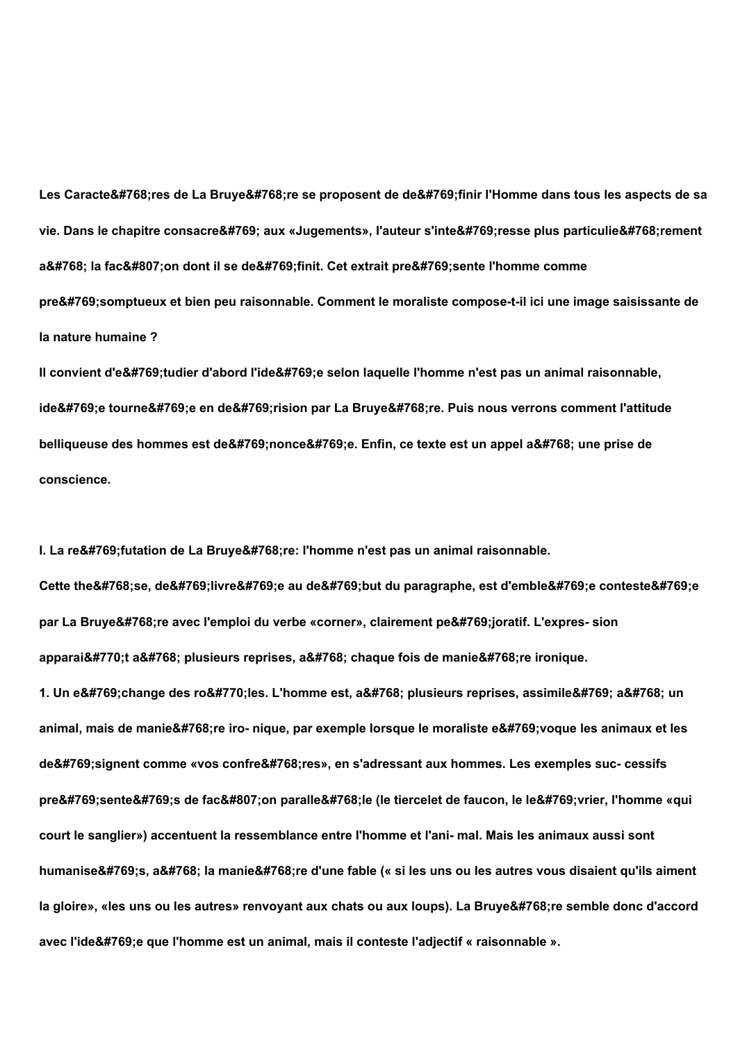 Prévisualisation du document Commentaire - Jean de La Bruye&#768;re, Les Caracte&#768;res (1688)