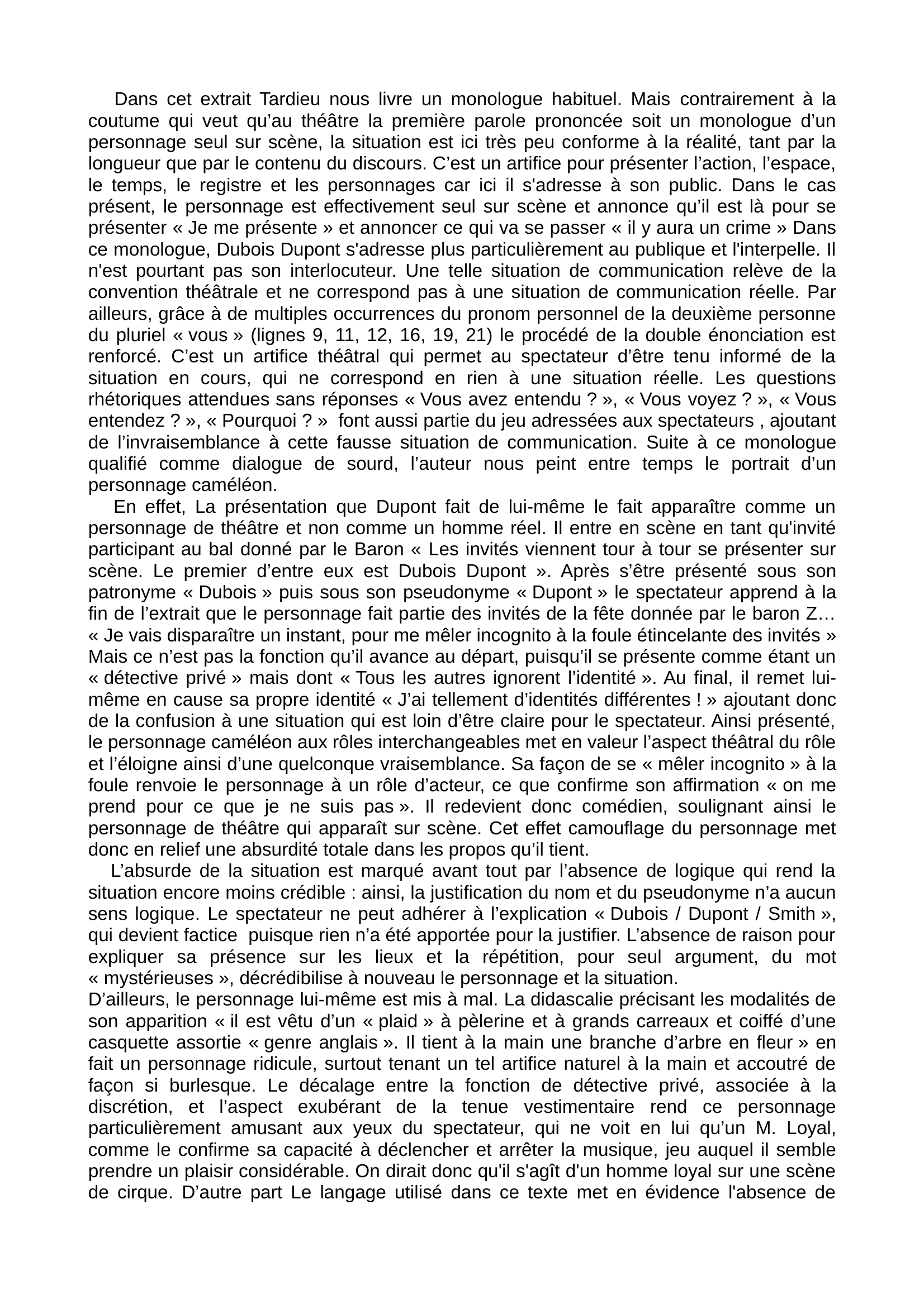 Prévisualisation du document Commentaire : « La comédie du langage », Jean Tardieu