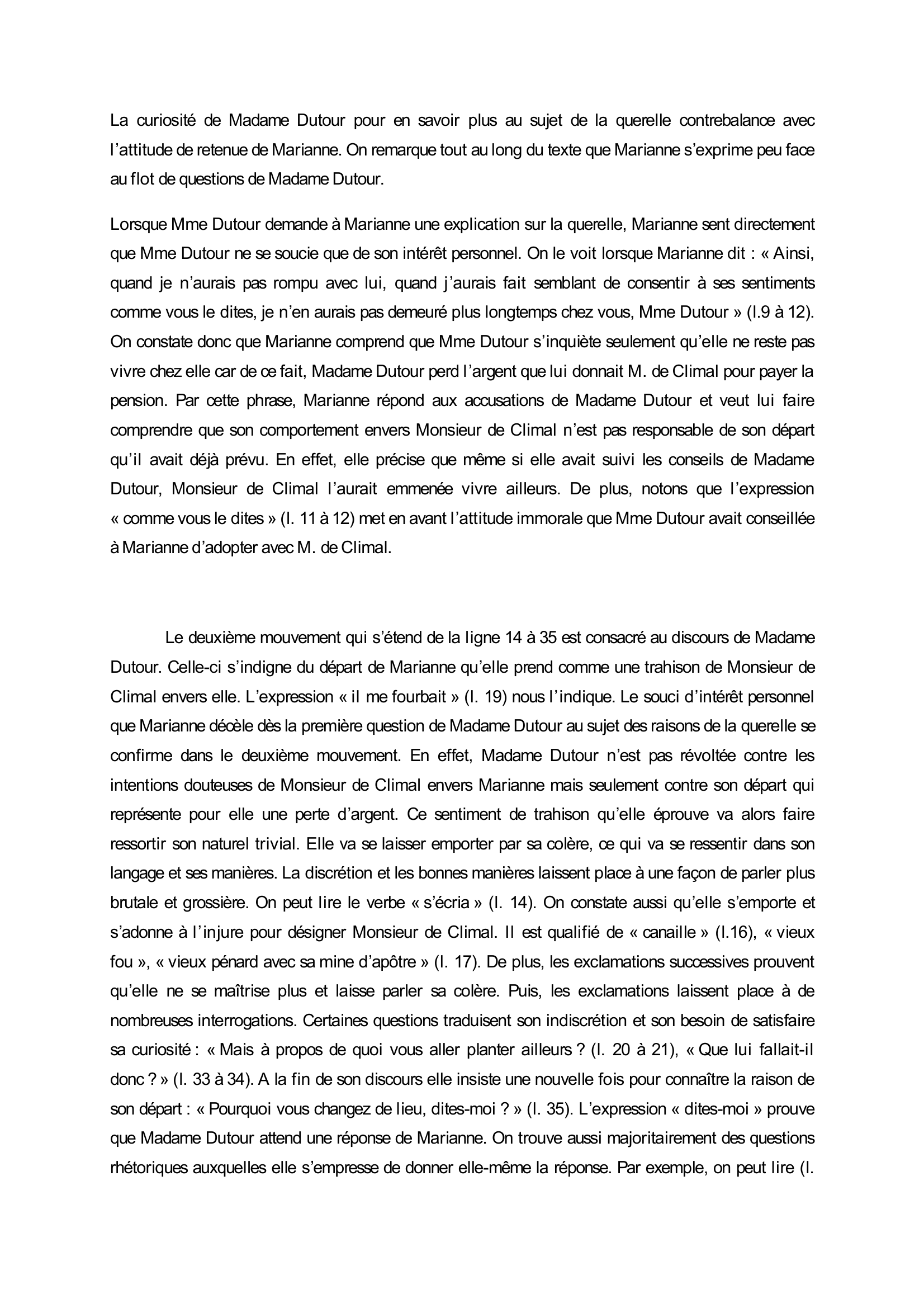 Prévisualisation du document Commentaire La Vie de Marianne, Marivaux