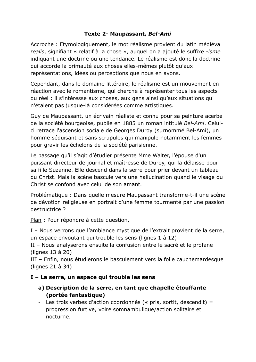 Prévisualisation du document Commentaire linéaire : Les cauchemars de Mme.Walter, Bel-Ami, Maupassant
