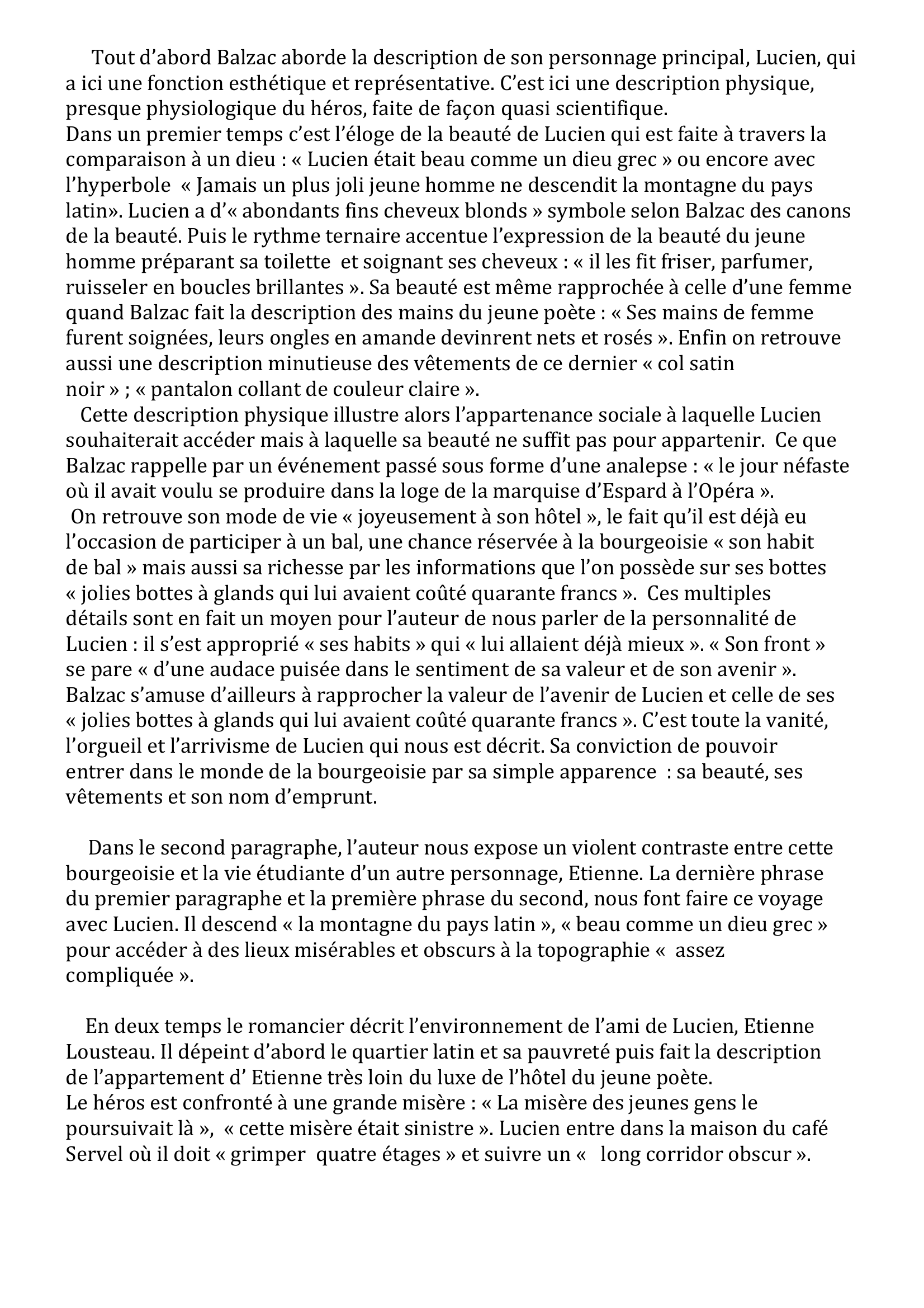 Prévisualisation du document Commentaire littéraire : Balzac, Illusions perdues - Un grand homme de province à Paris