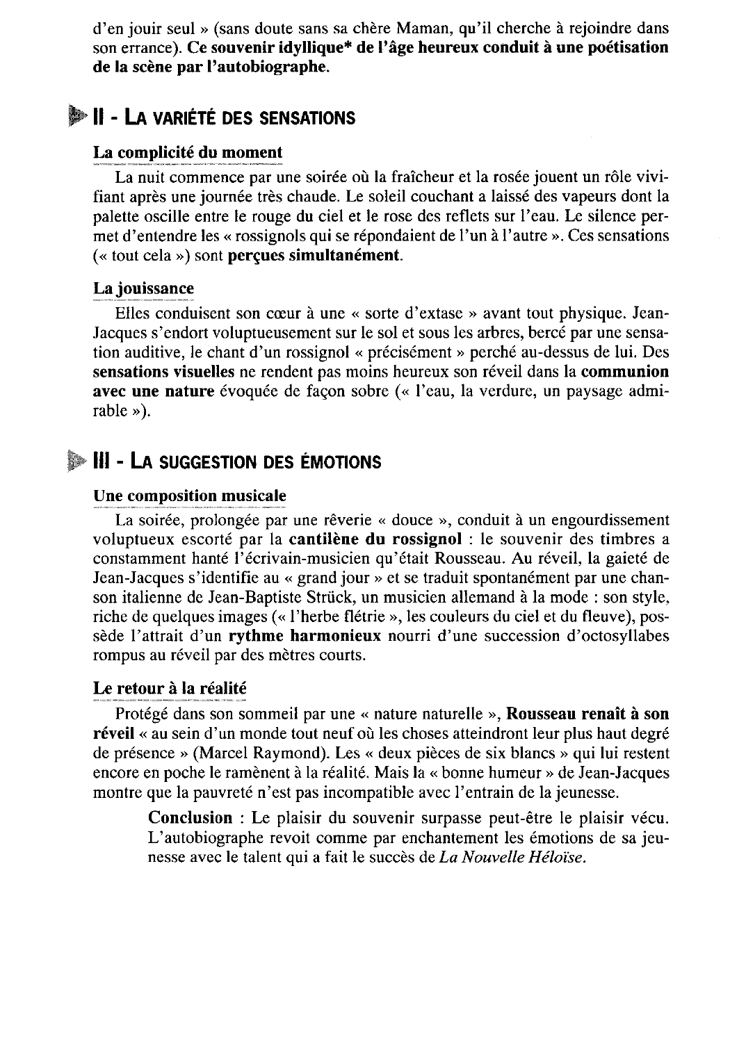 Prévisualisation du document Commentaire littéraire Extrait - Livre IV (pp.205-206) - Rousseau - Les Confessions