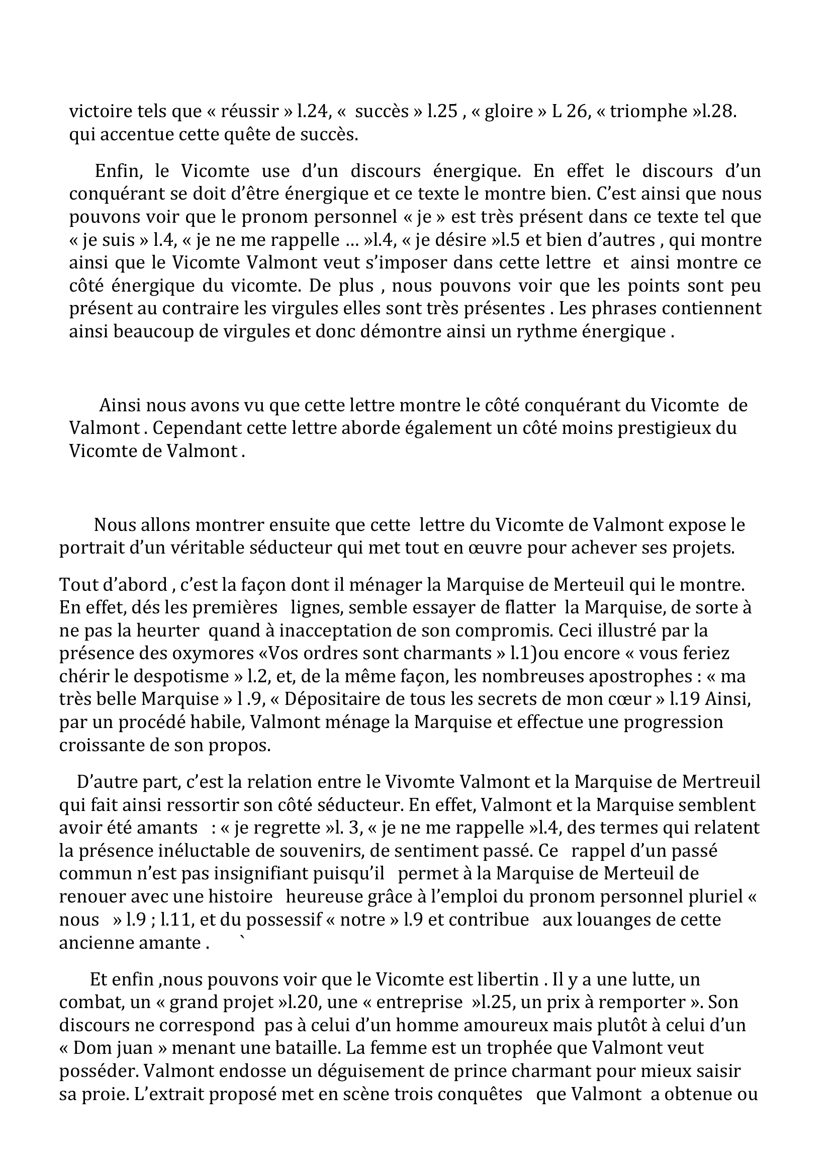 Prévisualisation du document Commentaire littéraire sur la lettre IV  « Les liaisons fatales » de Pierre Choderlos de Laclos.