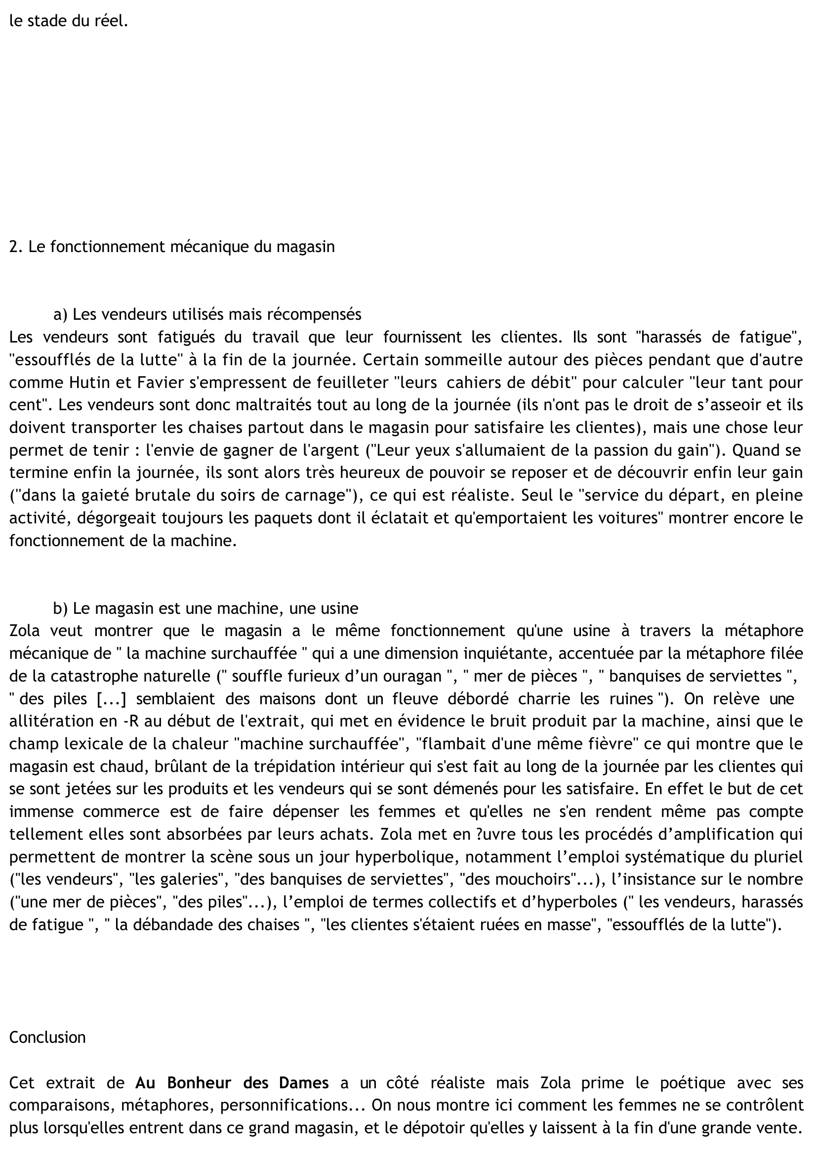Prévisualisation du document Commentaire littéraire, Zola  - p.174 de ''les vendeurs'' à ''carnage'' (Le Bonheur des dames)