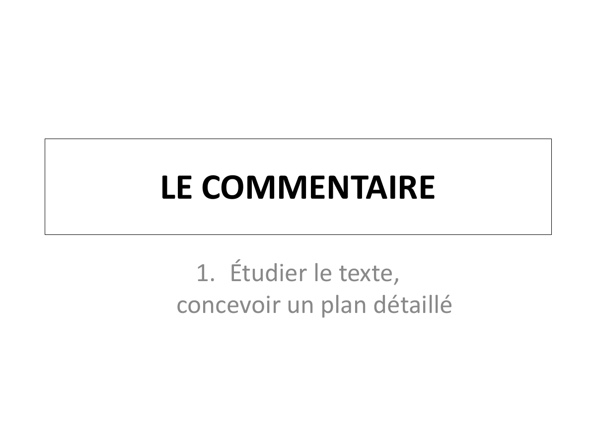 Prévisualisation du document commentaire méthode