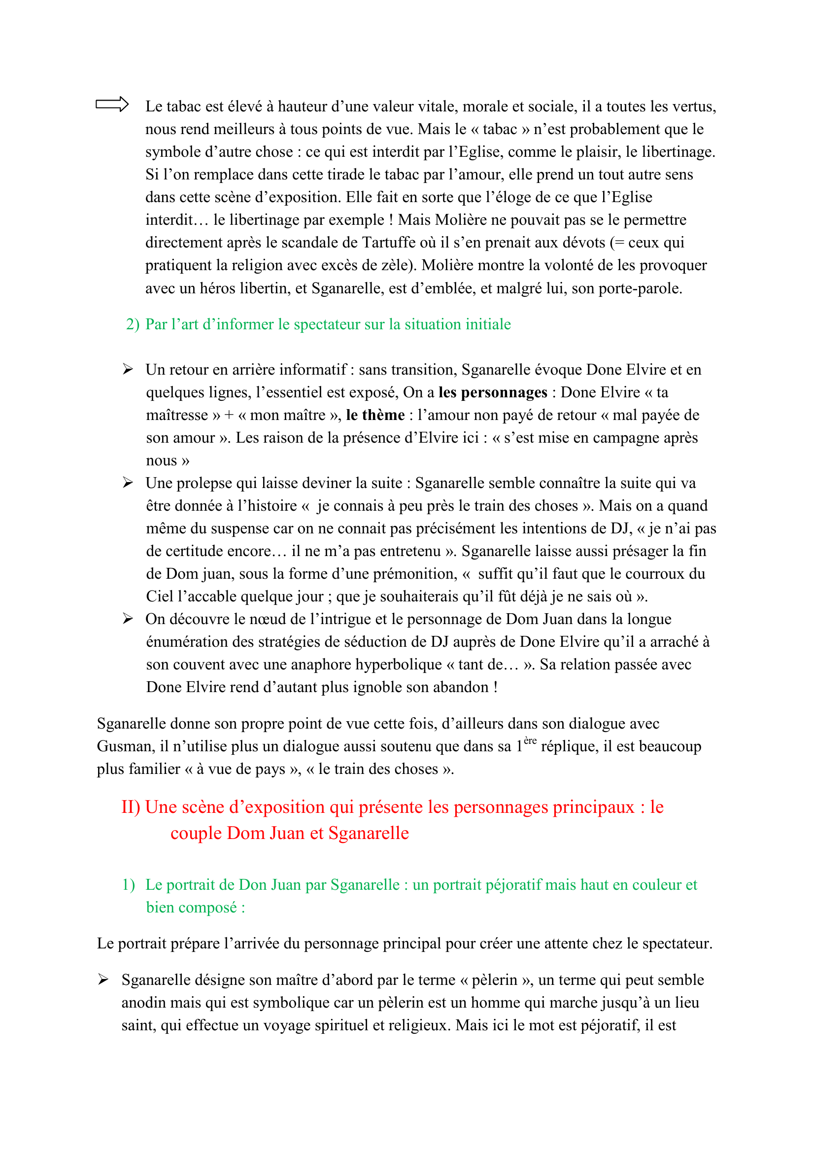 Prévisualisation du document Commentaire : Molière, Dom Juan ; Acte I, scène 1