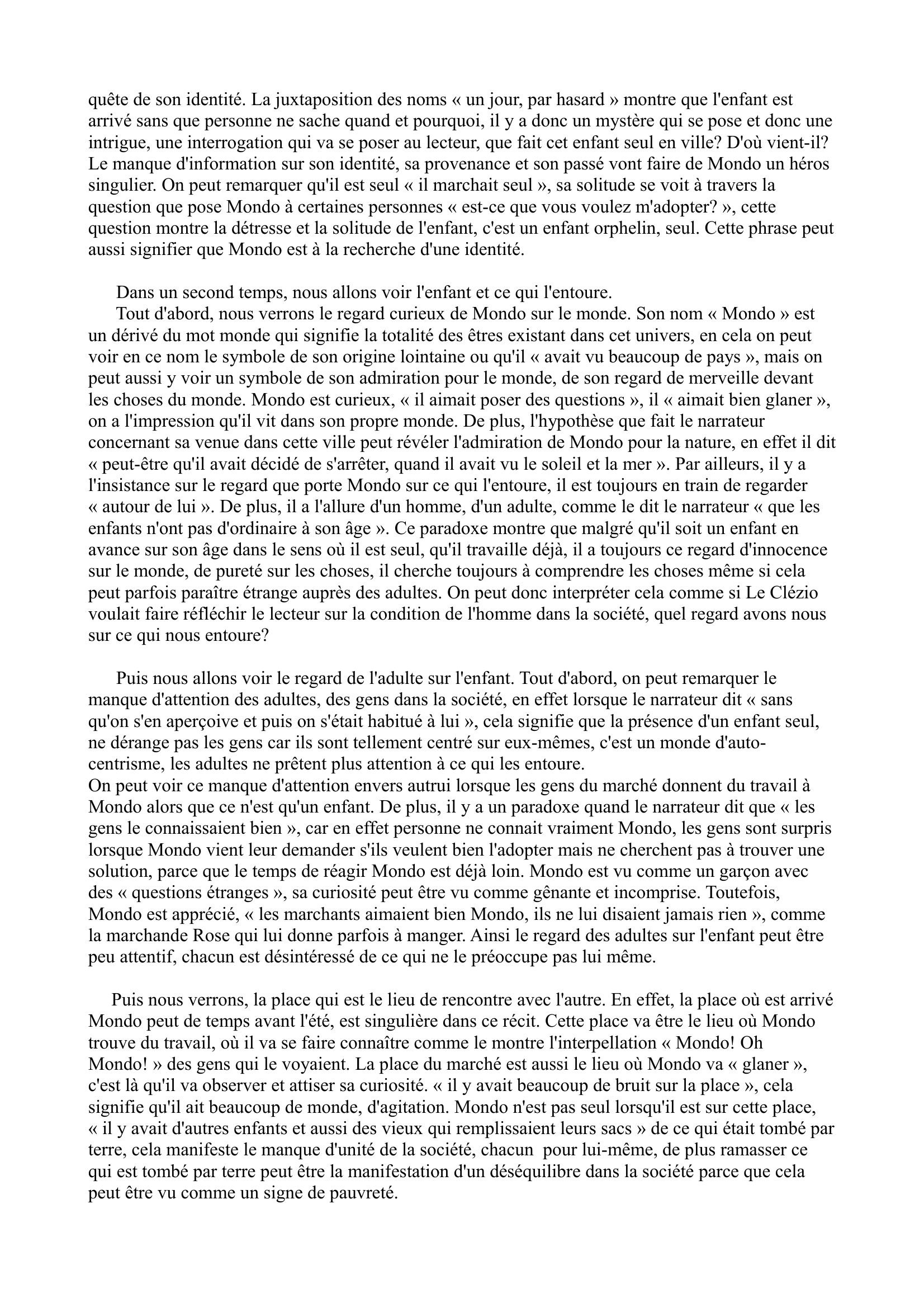 Prévisualisation du document commentaire Mondo et autres histoires