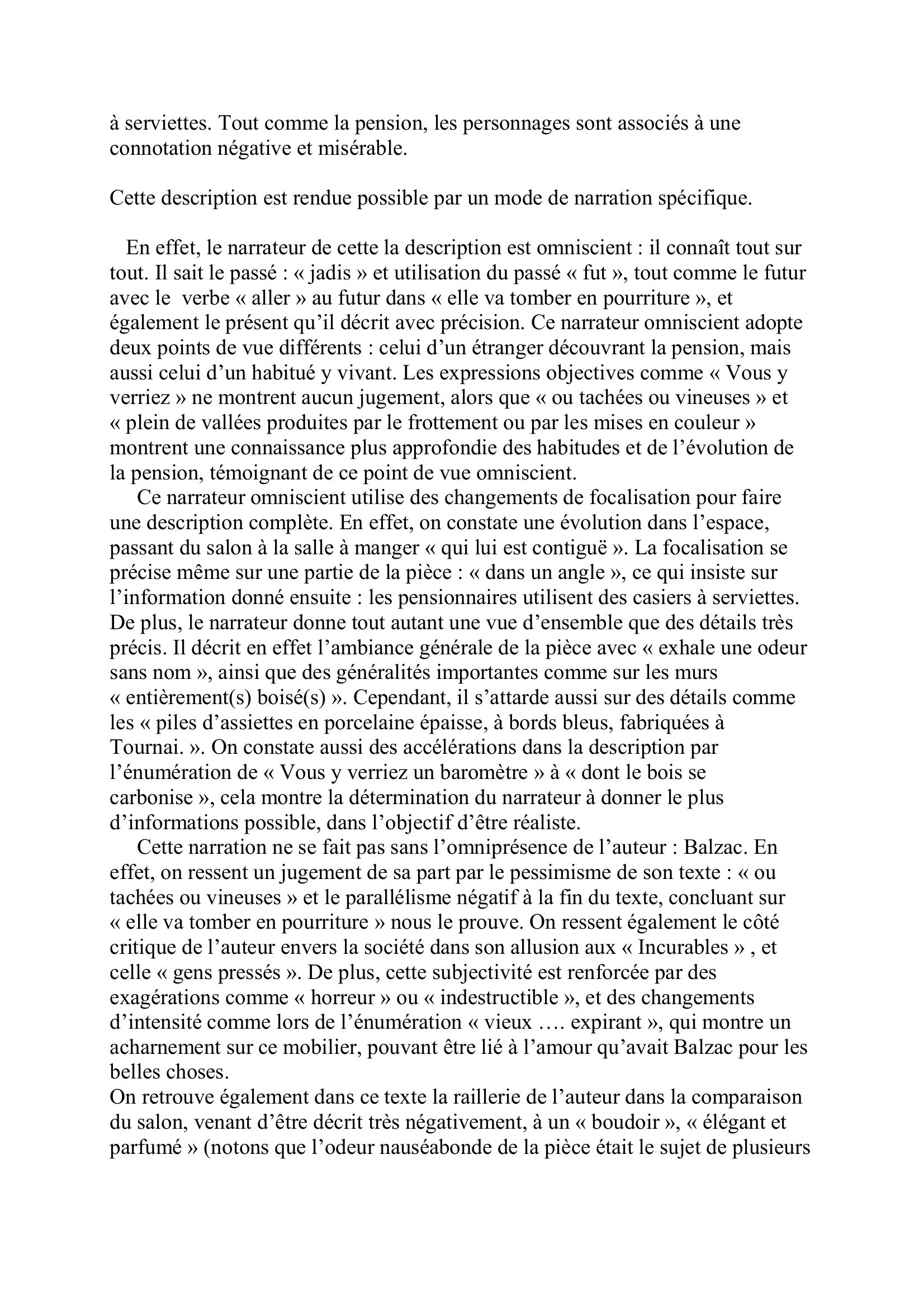 Prévisualisation du document Commentaire : Odeur de pension de Balzac