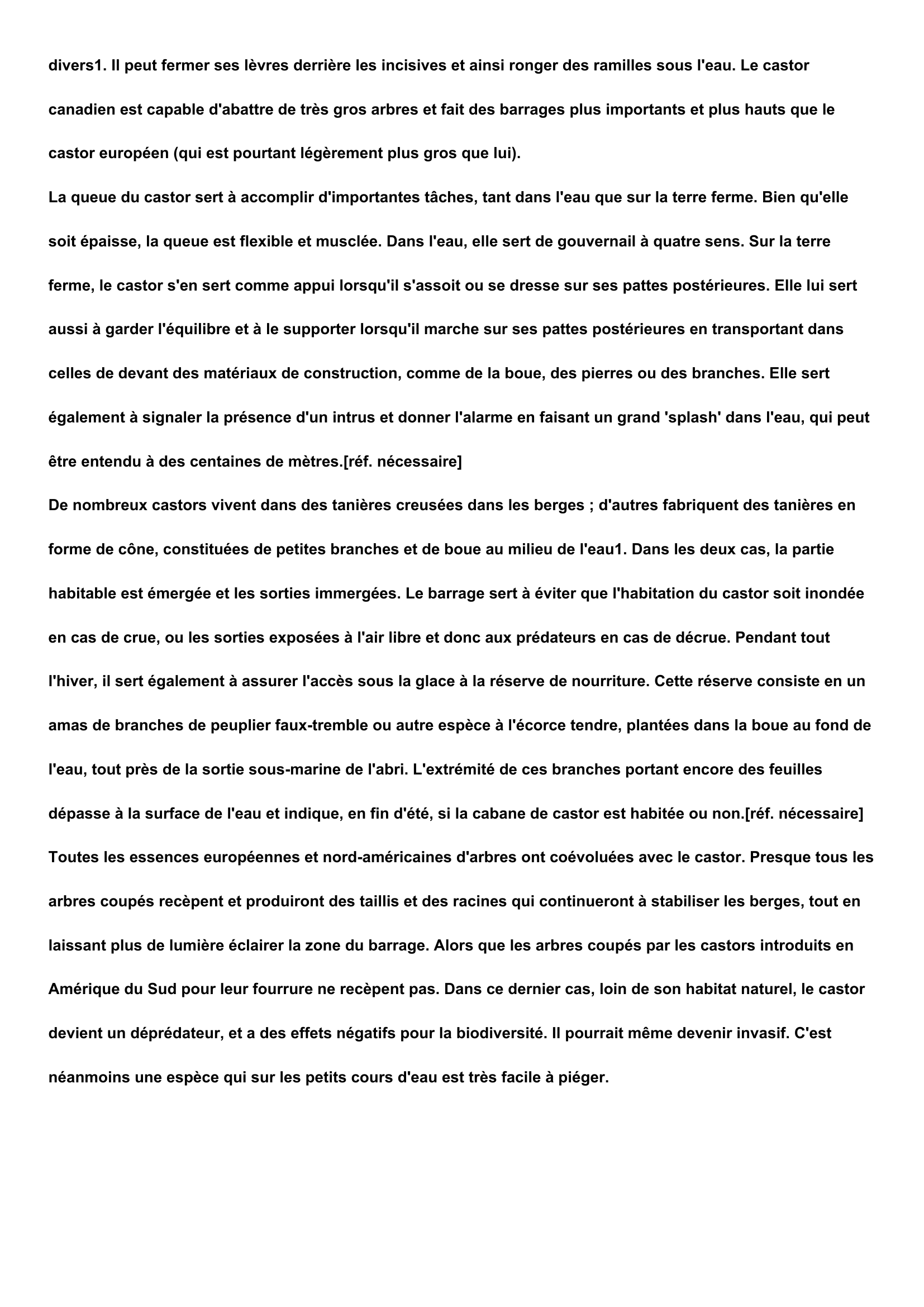 Prévisualisation du document Commentaire sur le castor