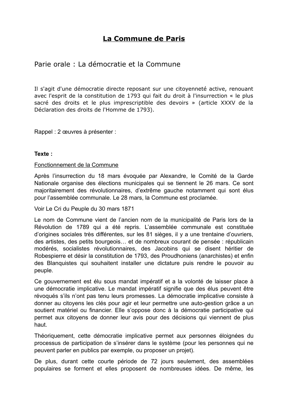 Prévisualisation du document Commune de Paris