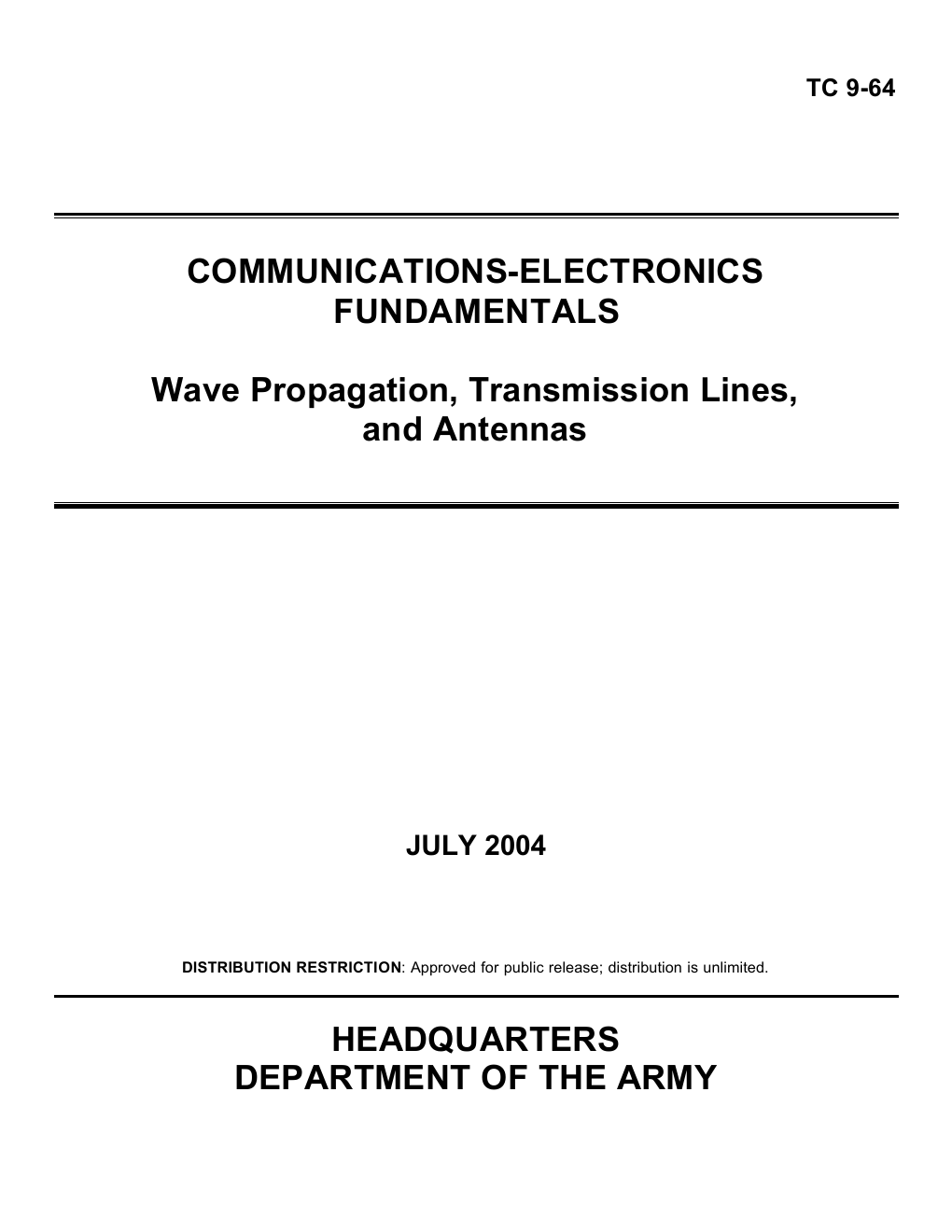 Prévisualisation du document COMMUNICATIONS-ELECTRONICS FUNDAMENTALS