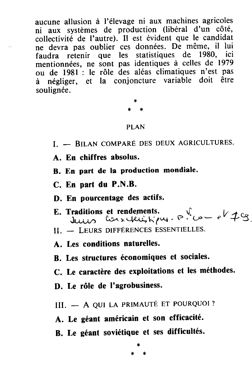 Prévisualisation du document COMPARAISON DES AGRICULTURES AMÉRICAINE ET SOVIÉTIQUE.