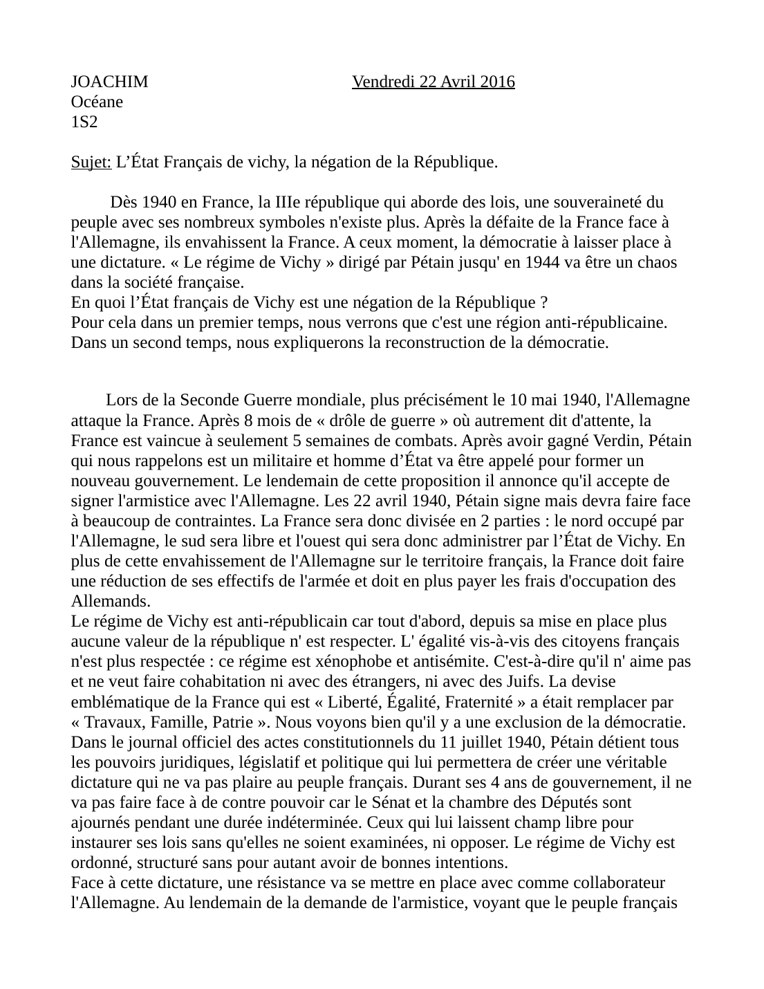 Prévisualisation du document L’État Français de vichy, la négation de la République
