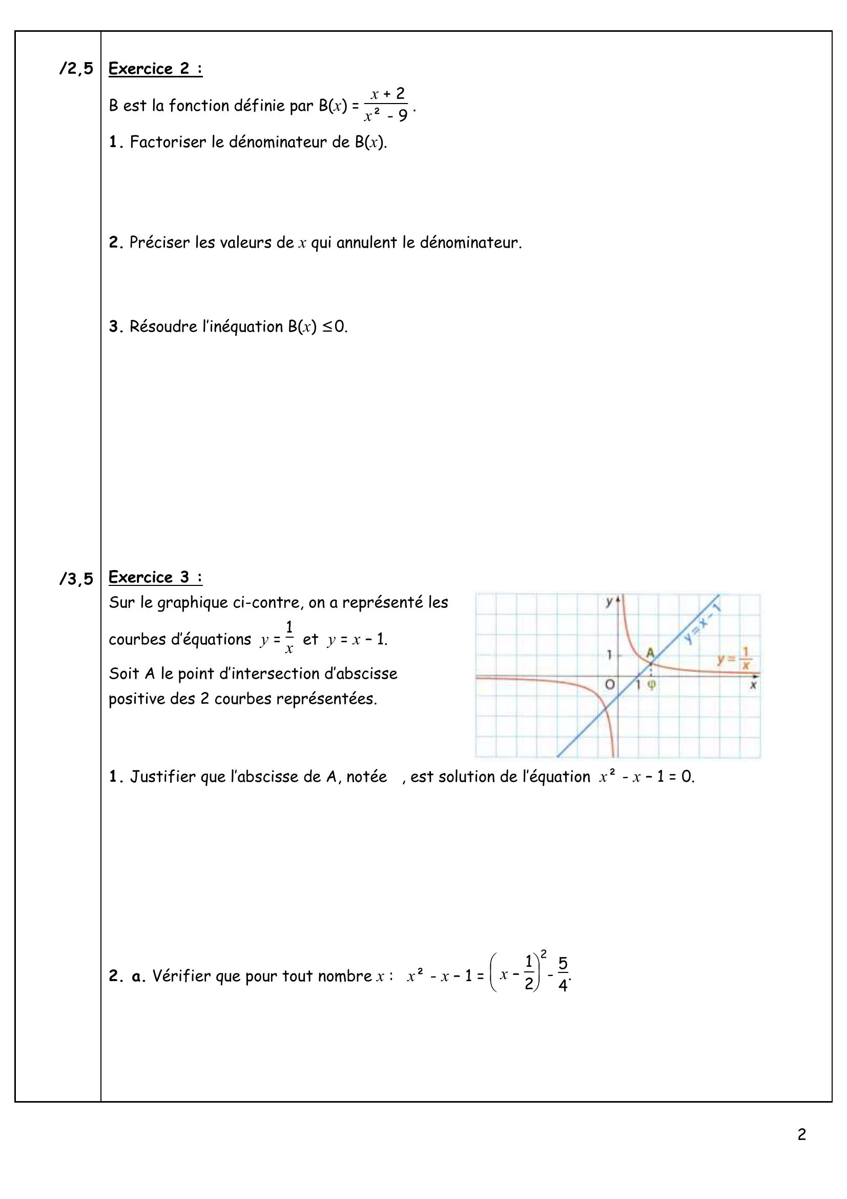 Prévisualisation du document Composition n°3 de Mathématiques