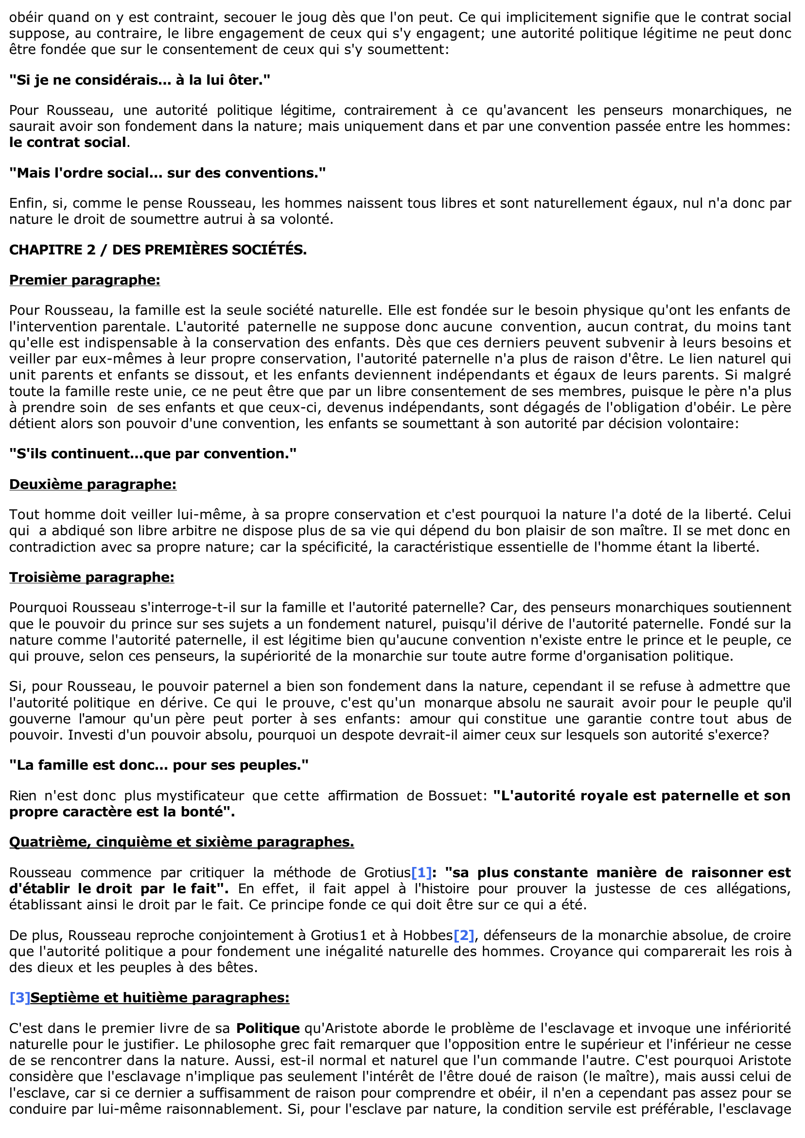 Prévisualisation du document Compte-rendu de lecture: Le « Contrat social » de Rousseau