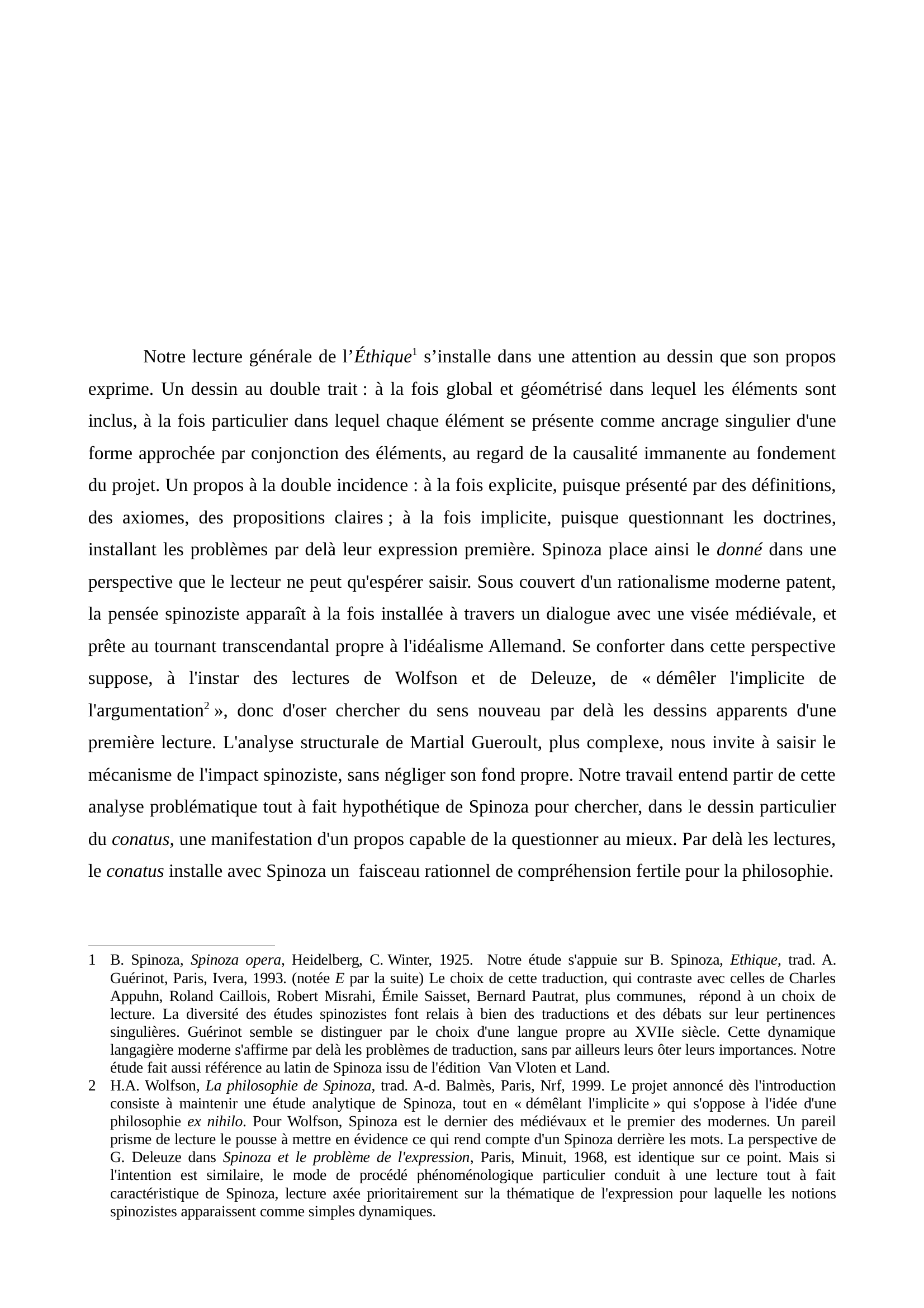 Prévisualisation du document Conatus et philo allemande (mémoire M1)