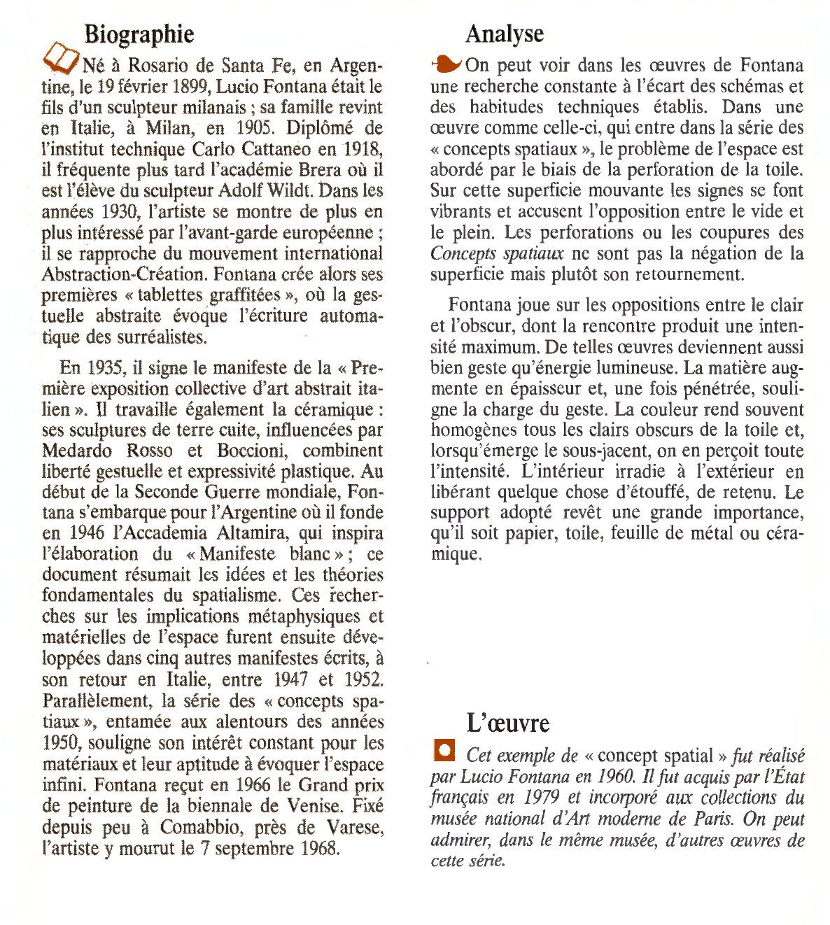 Prévisualisation du document CONCEPT SPATIAL de FONTANA