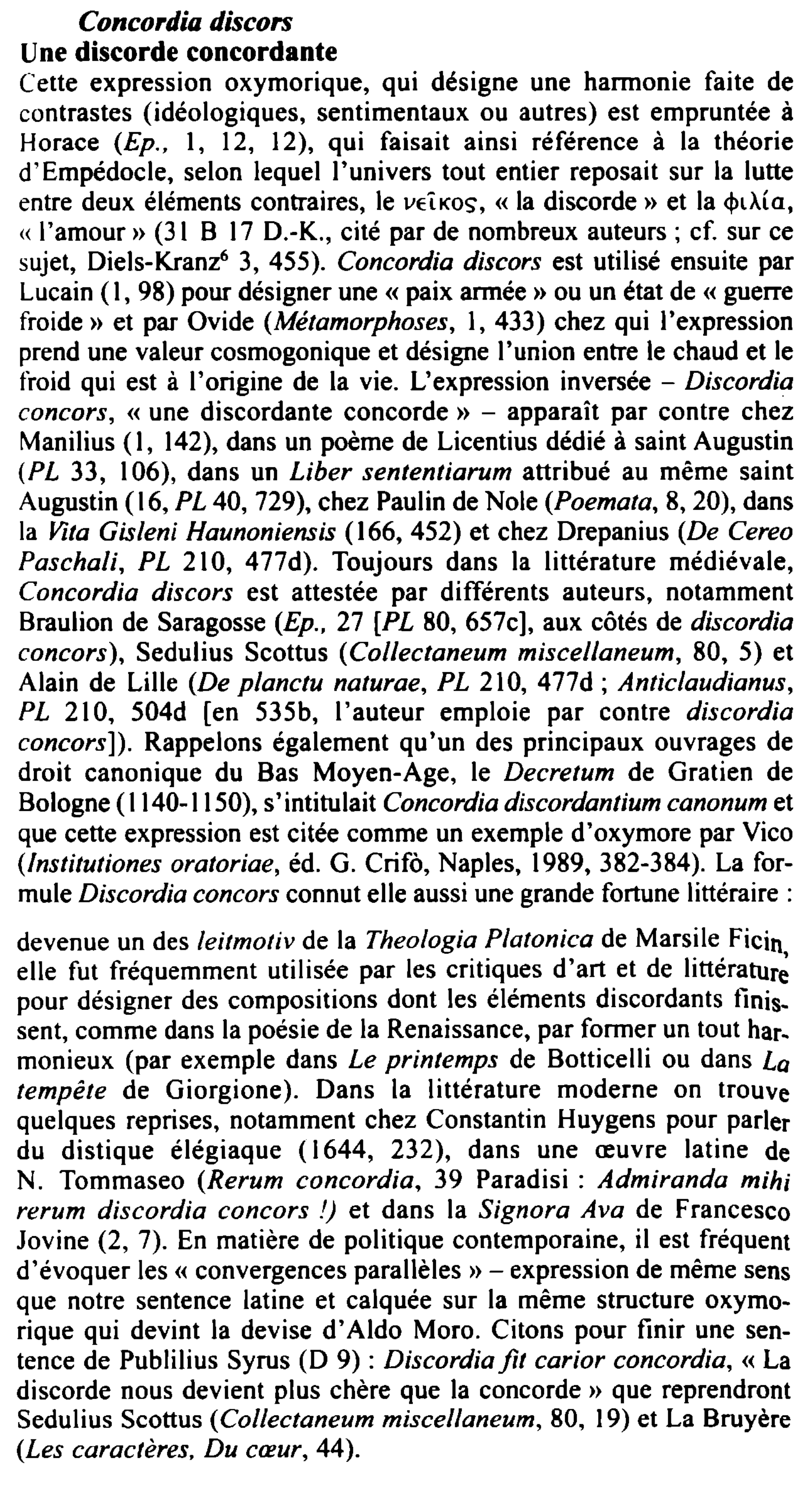 Prévisualisation du document Concordia discors