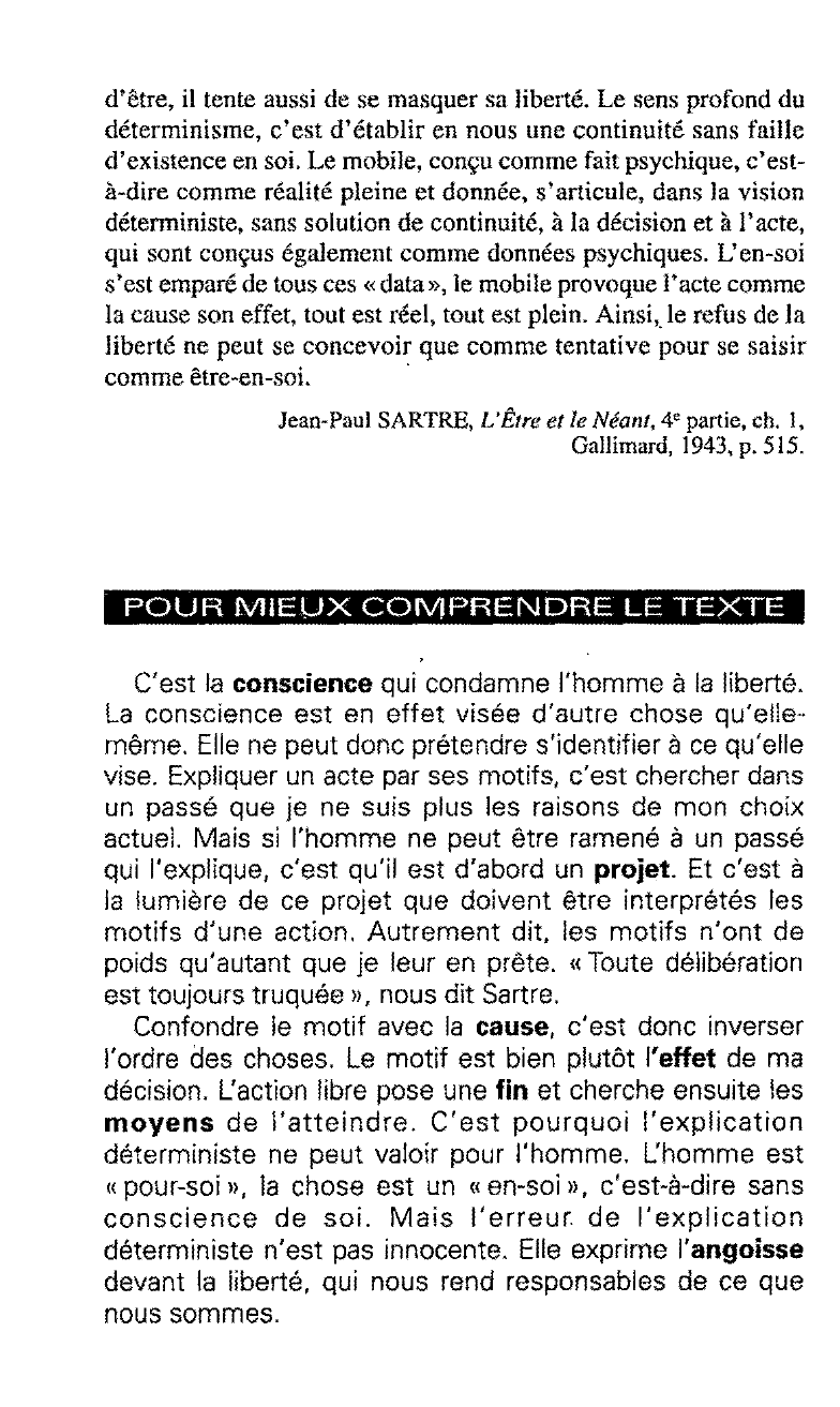 Prévisualisation du document Condamné à être libre de J.-P. SARTRE