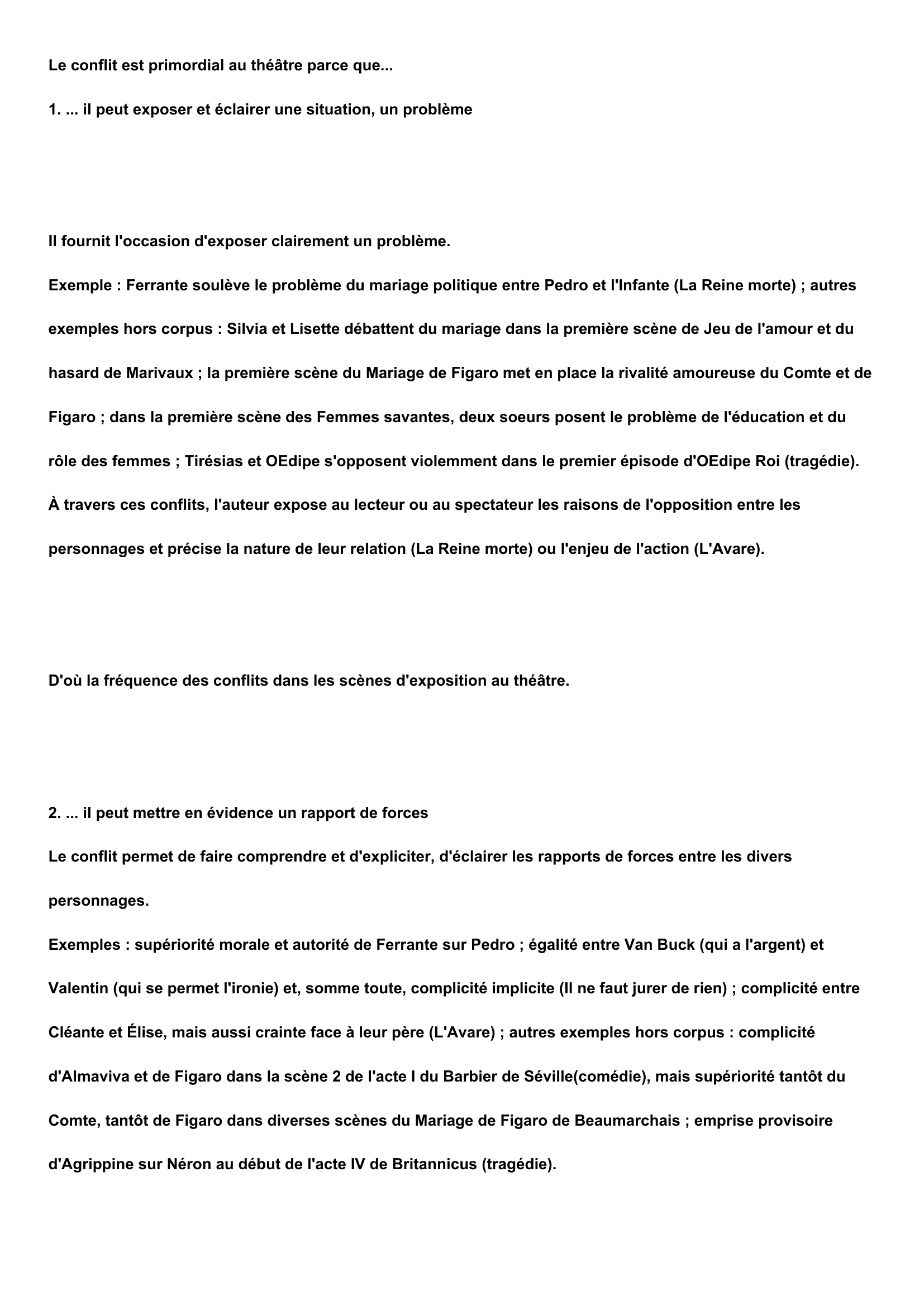 Prévisualisation du document Conflit au théatre
