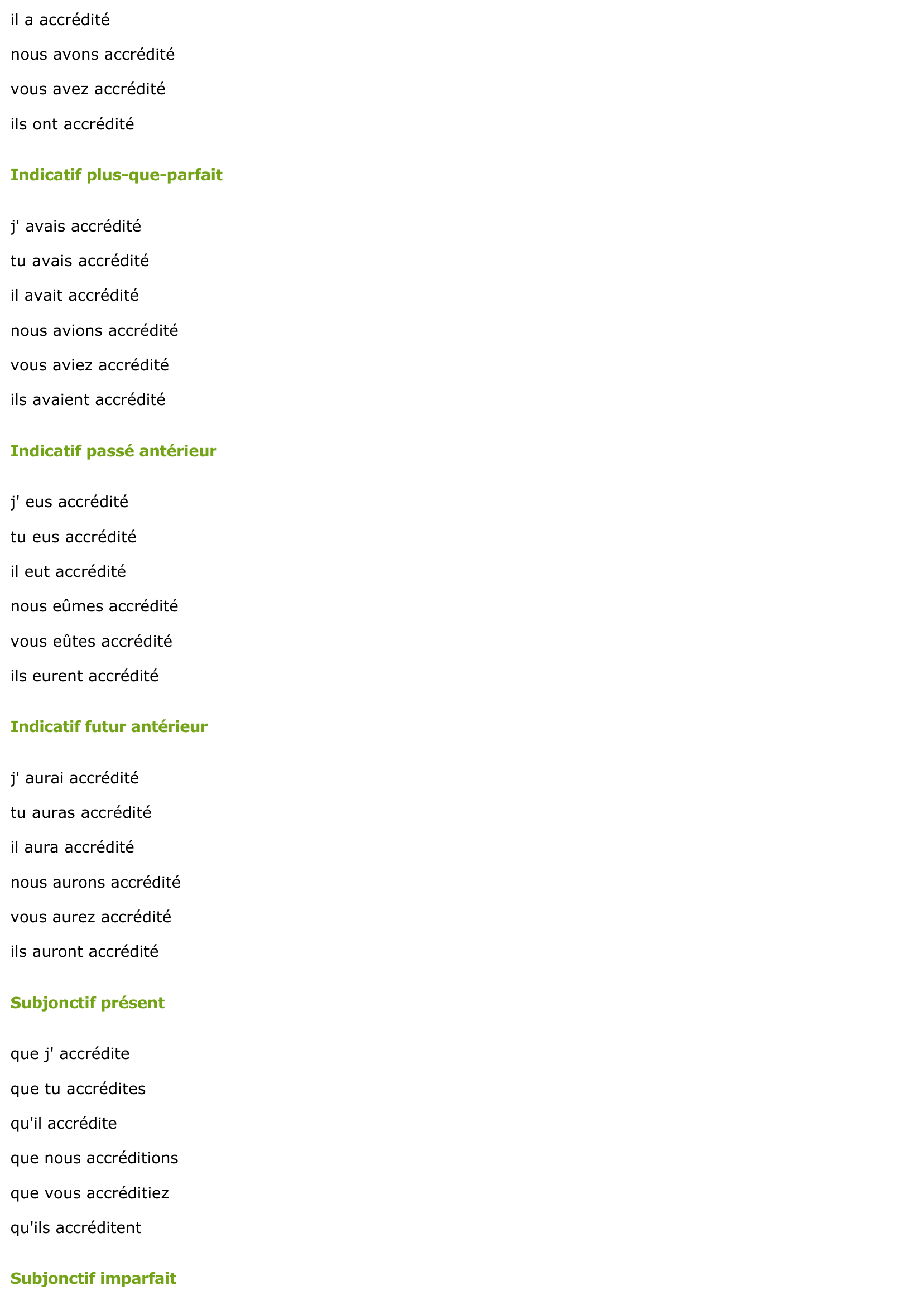 Prévisualisation du document CONJUGAISON DU VERBE: ACCREDITER