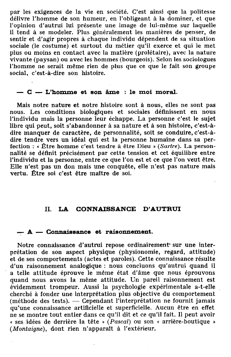 Prévisualisation du document CONNAISSANCE DE L'HOMME