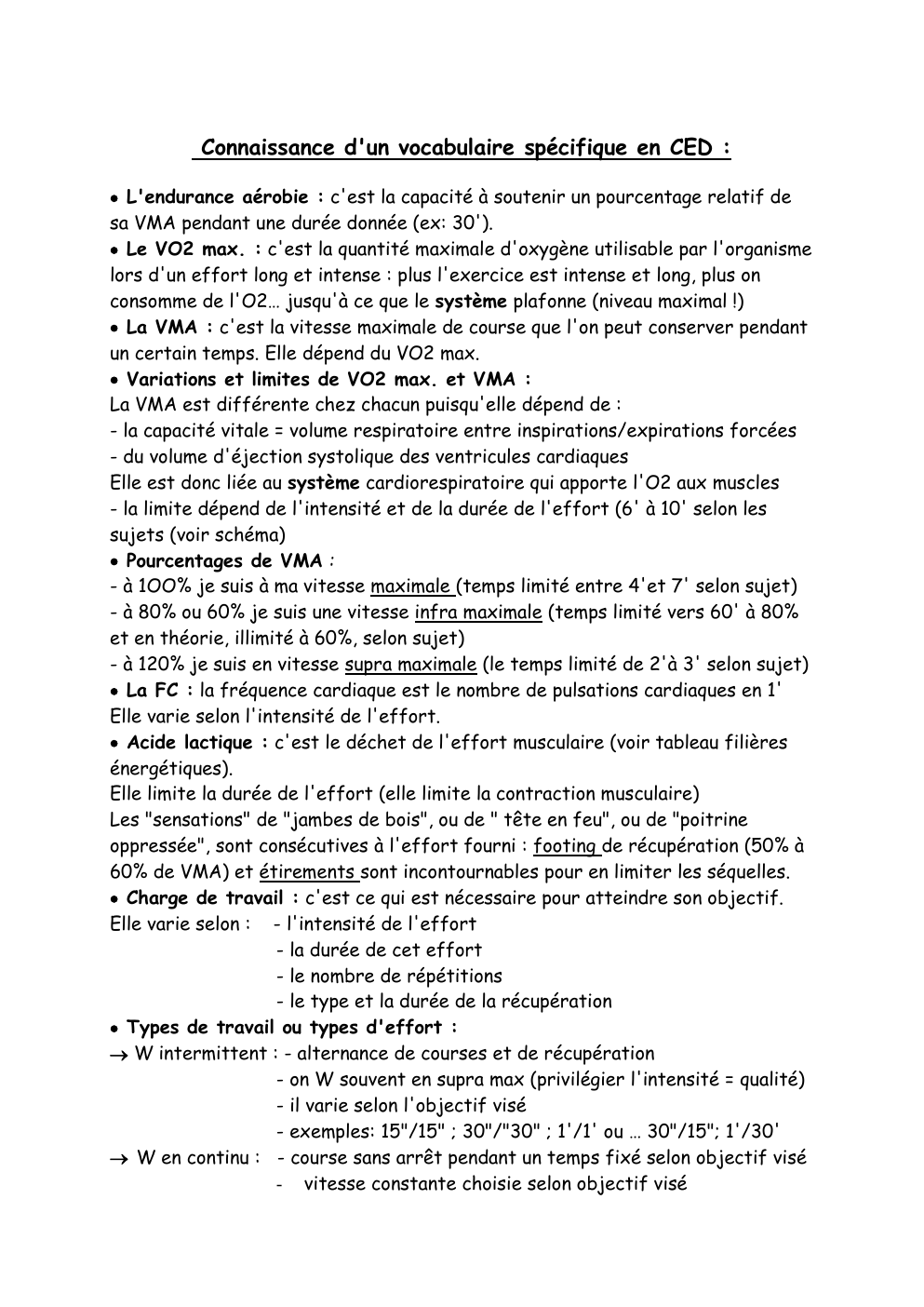 Prévisualisation du document Connaissance d'un vocabulaire spécifique en CED