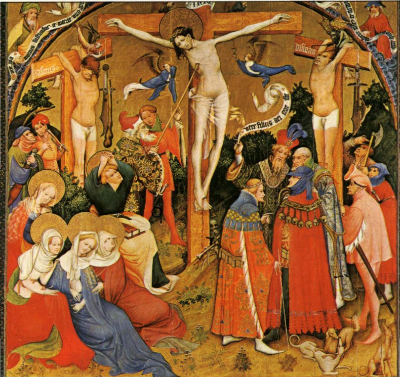 Prévisualisation du document CONRAD DE SOEST:
La Crucifixion (analyse du tableau).