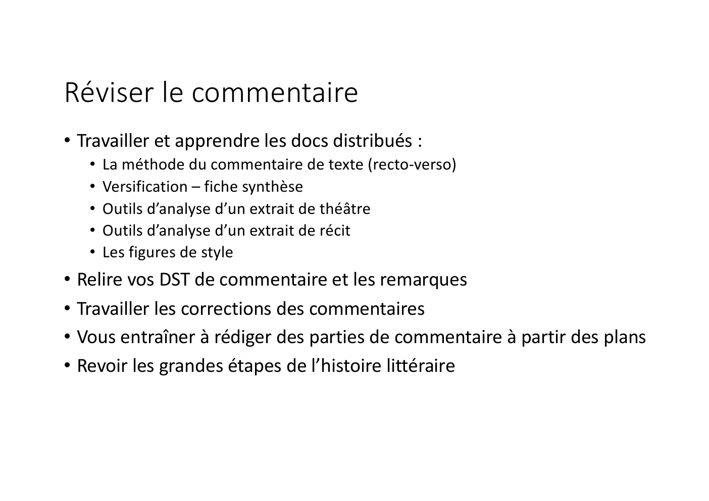 Prévisualisation du document Conseil bac de français