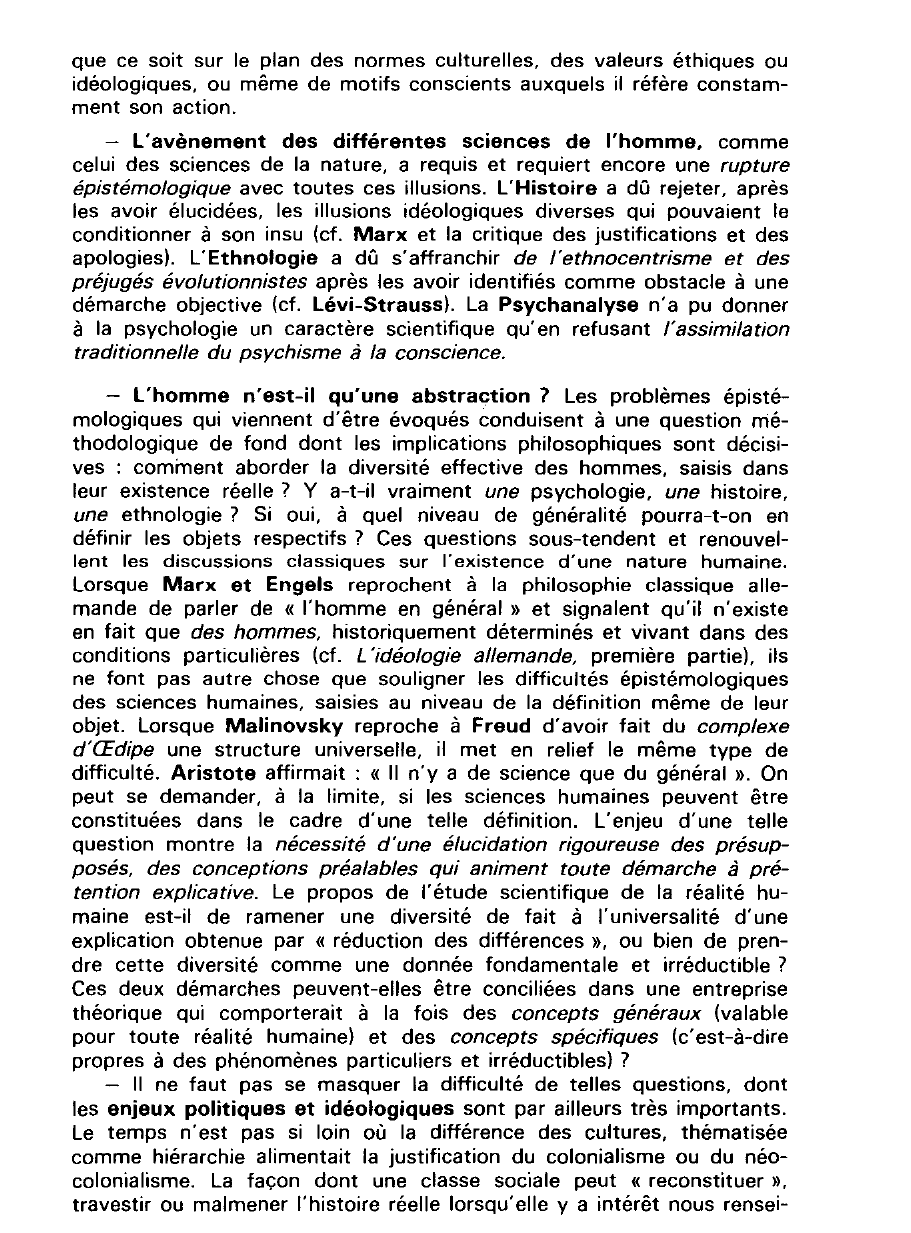 Prévisualisation du document CONSTITUTION D'UNE SCIENCE DE L'HOMME EXEMPLE : L'HISTOIRE.