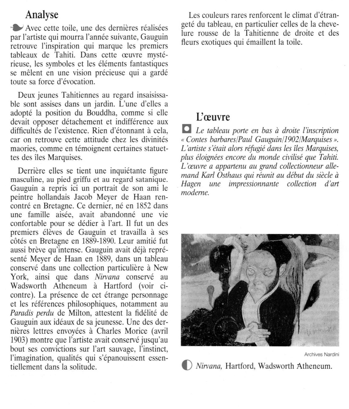 Prévisualisation du document Contes barbares de Gauguin