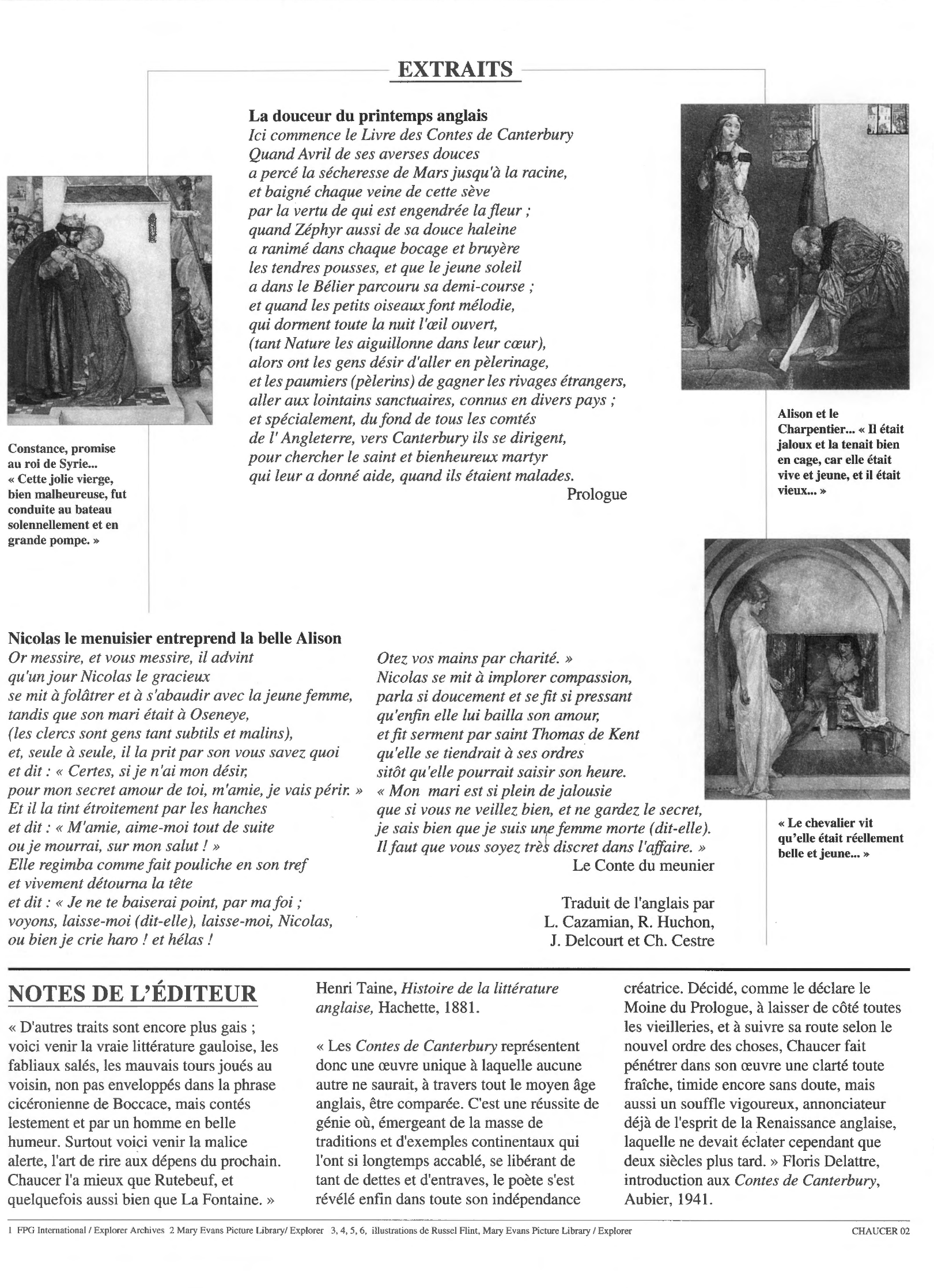 Prévisualisation du document Contes de Canterbury de Chaucer