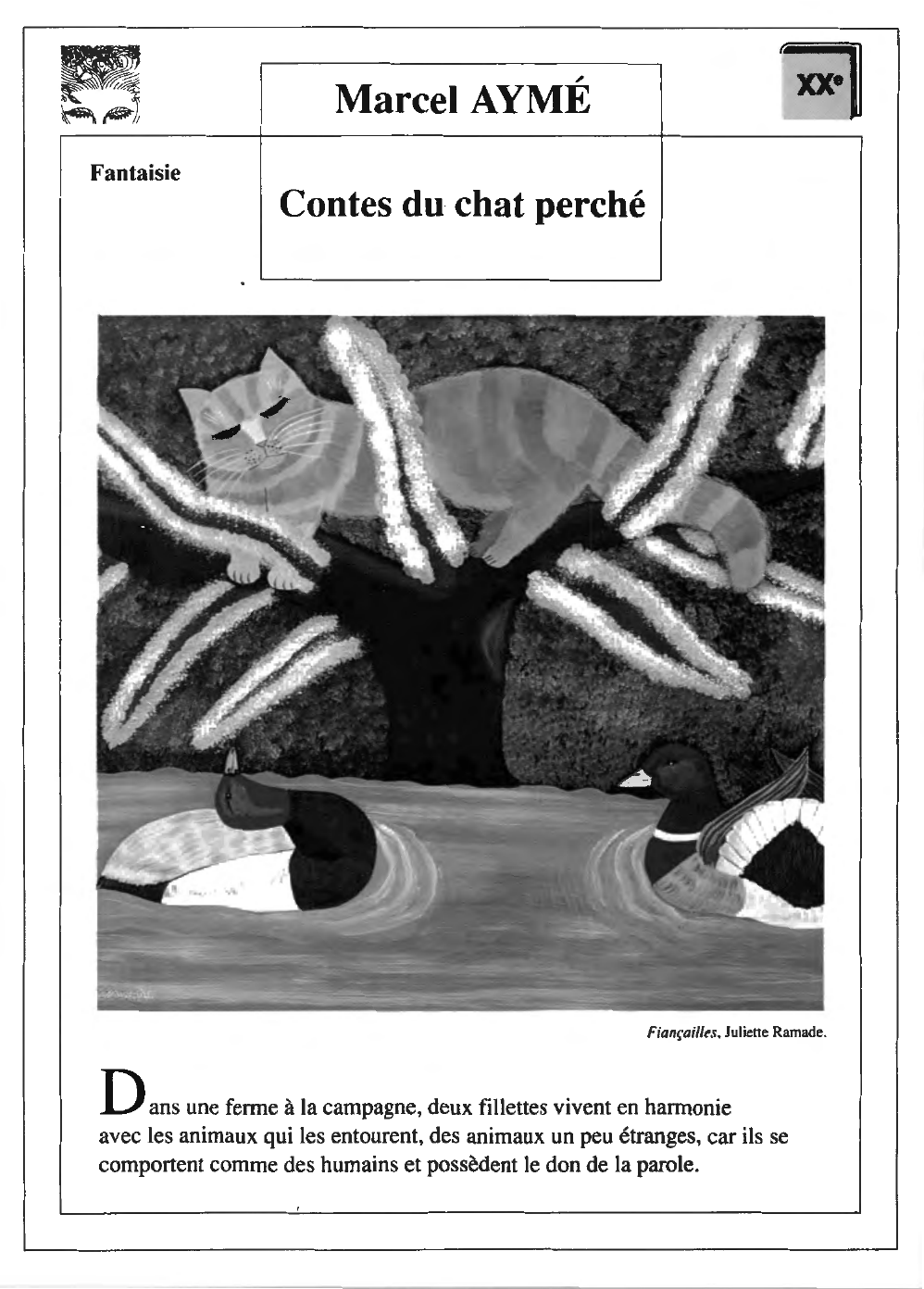 Prévisualisation du document CONTES DU CHAT PERCHÉ, recueil de Marcel Aymé