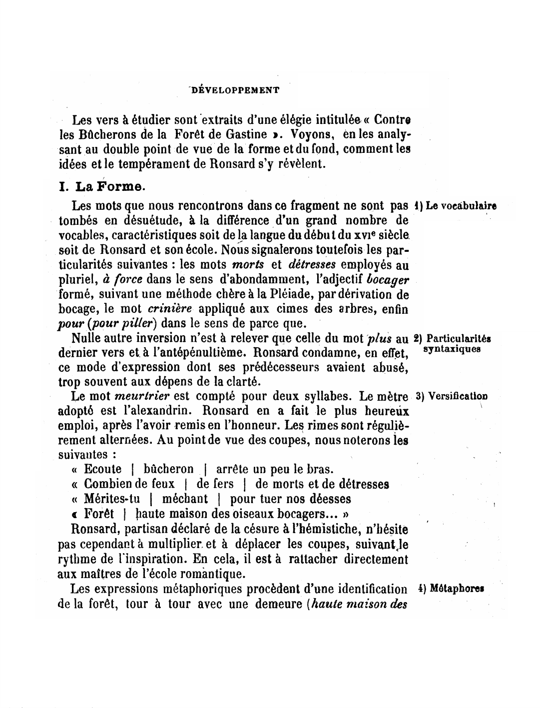 Prévisualisation du document Contre les bûcherons de la forêt de Gastine  Extrait Des Poésies choisies  Par Pierre De Ronsard
