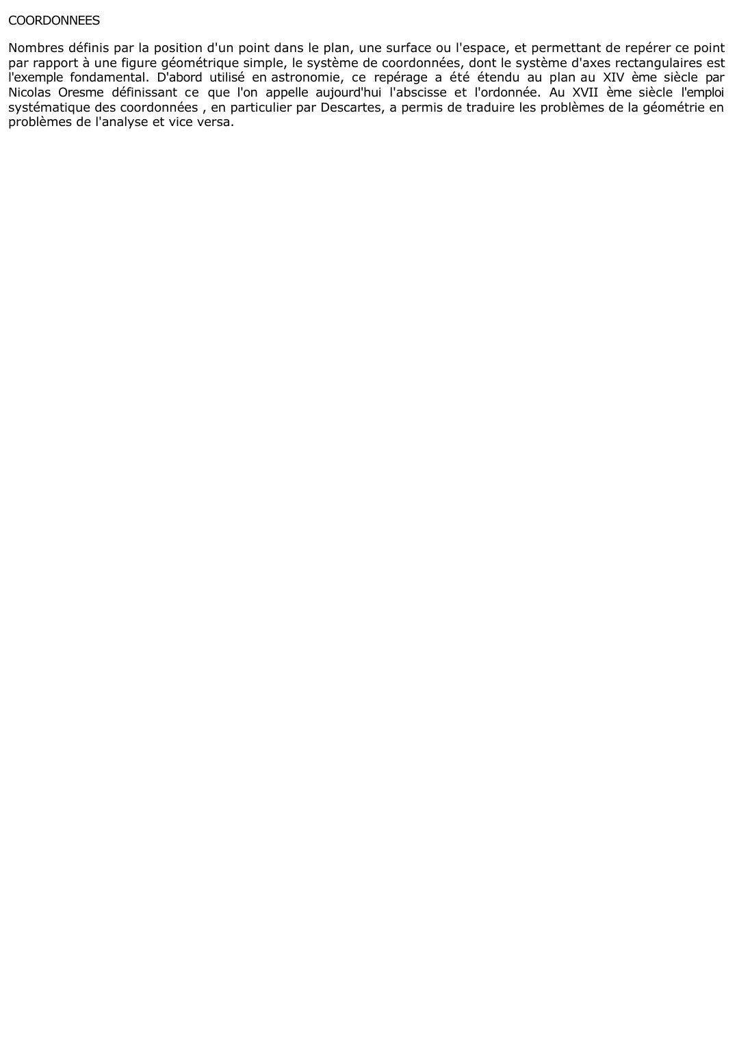 Prévisualisation du document COORDONNEES