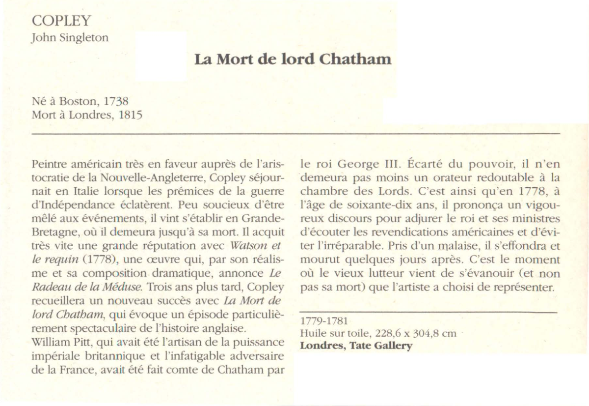 Prévisualisation du document COPLEY John Singleton : La Mort de lord Chatham